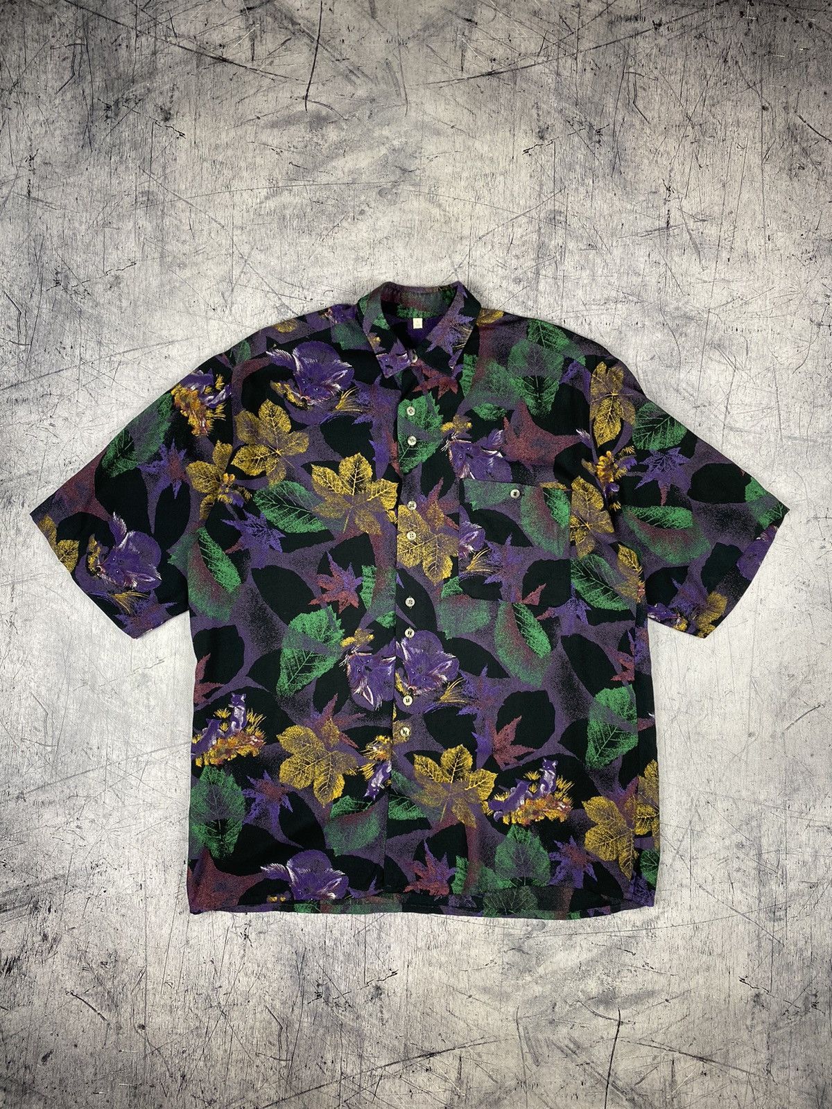 Vintage Vintage Fox Print Button Up Short Sleeve Crazy Shirt Size US S / EU 44-46 / 1 - 2 Thumbnail