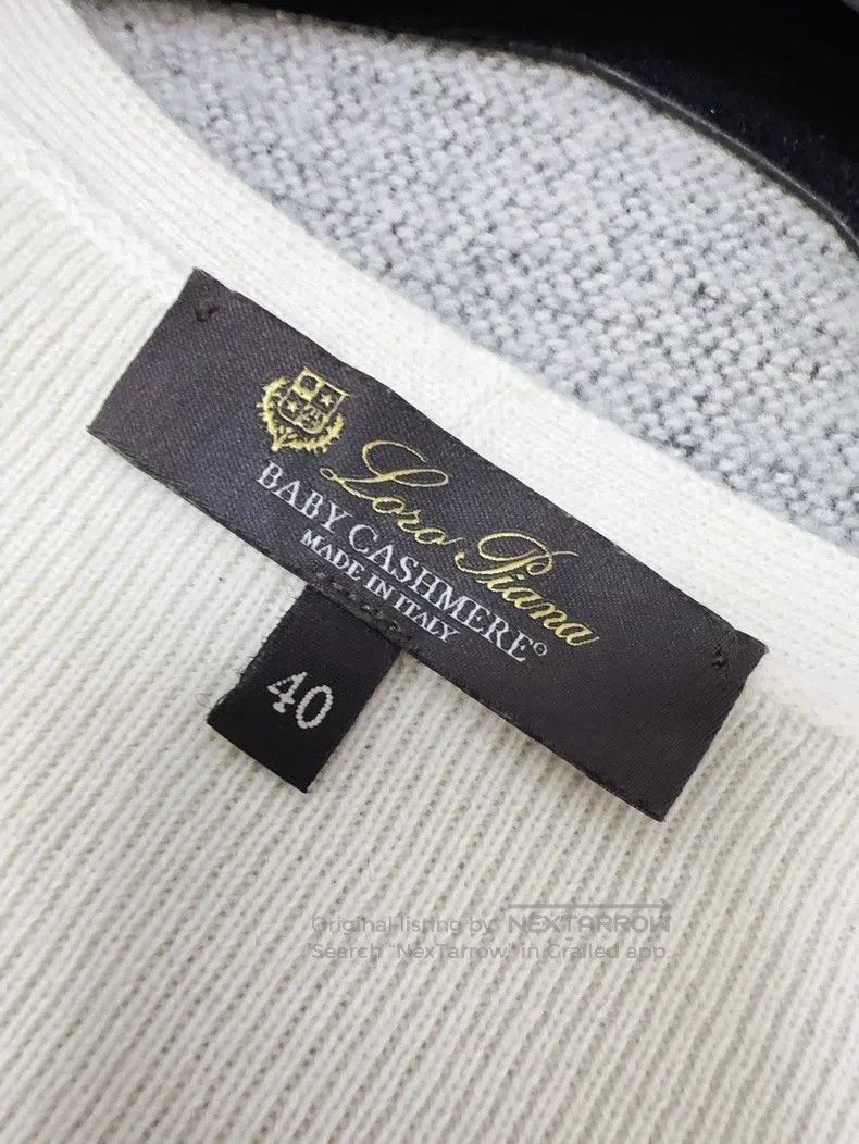 Loro Piana Loro Piana Beige V-neck Knit Sweater Size XS / US 0-2 / IT 36-38 - 7 Thumbnail