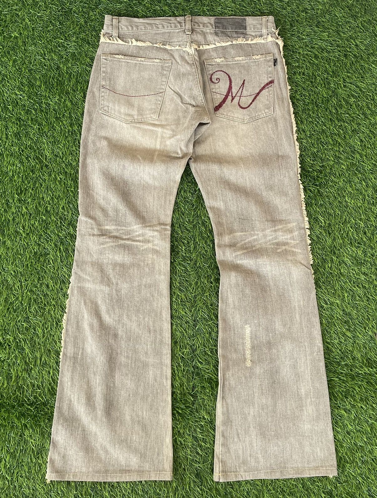 Morgan Homme Vintage’90s🔥MORGAN HOMME🔥Distressed Flared Denim Washed Size US 33 - 1 Thumbnail