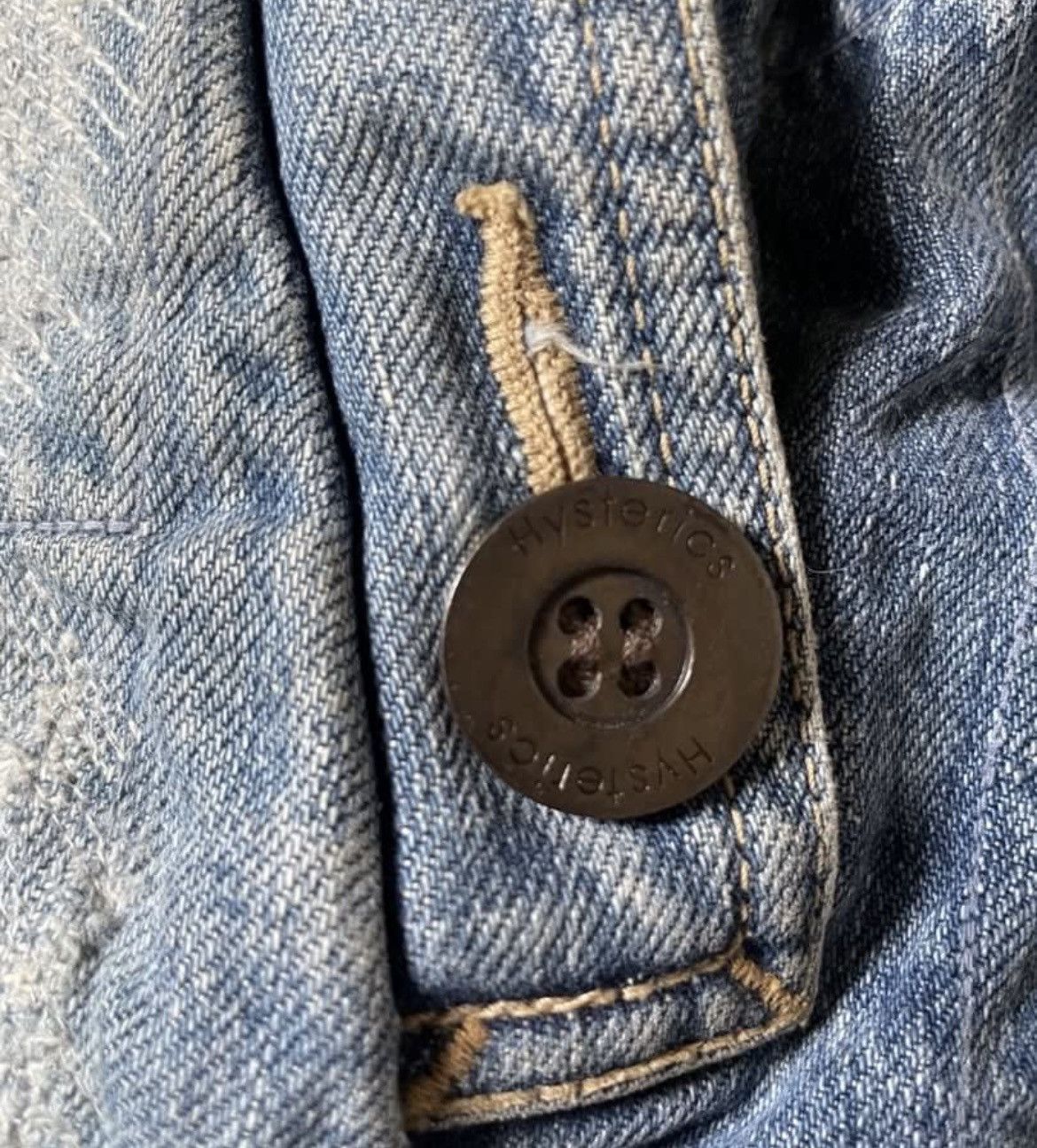 Hysteric Glamour Hysteric Glamour Colour Block Distressed Denim Jacket Size US S / EU 44-46 / 1 - 6 Thumbnail