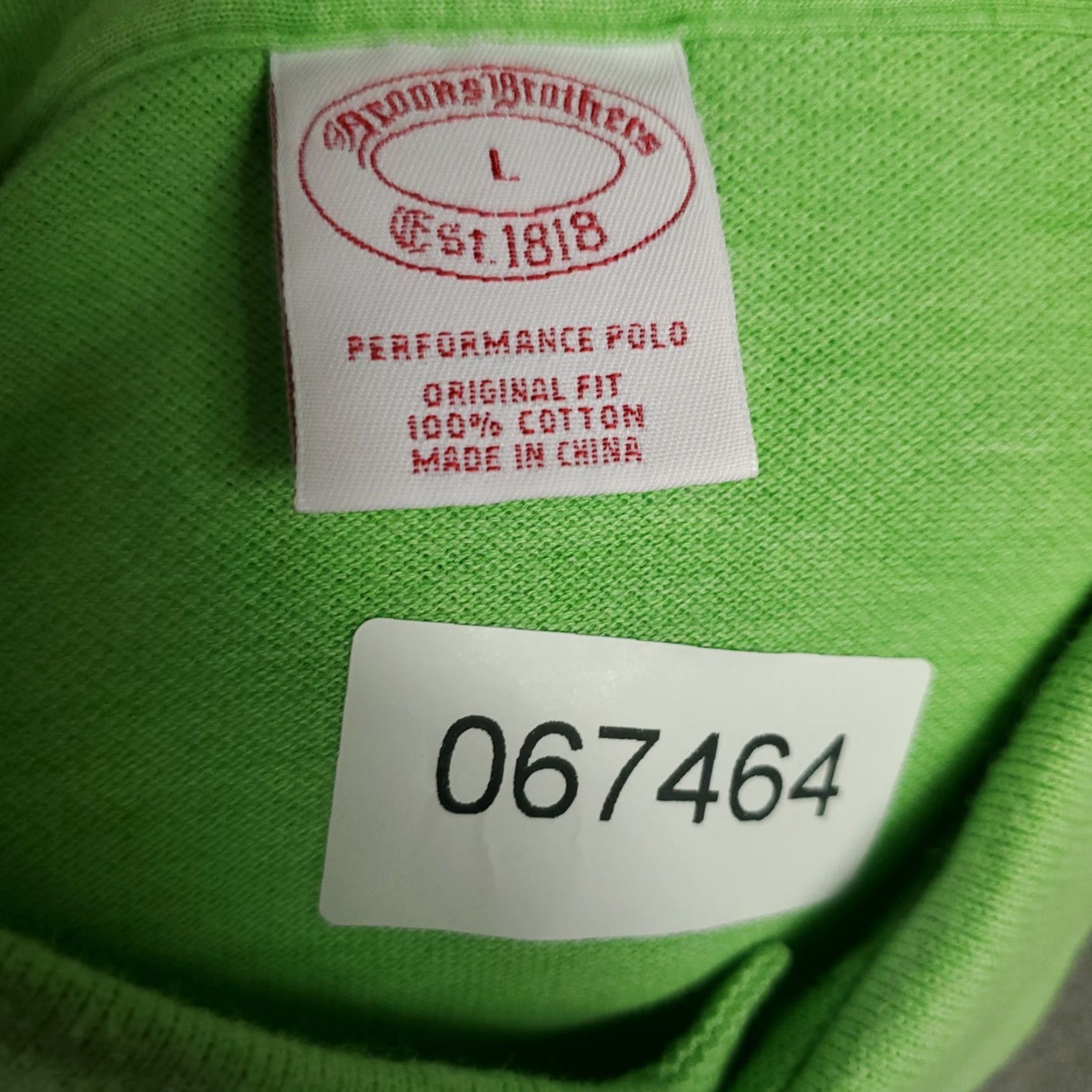 Brooks Brothers Brooks Brothers Polo Shirt Mens Size Large Green Casual Short Sleeve Ladies? Size US L / EU 52-54 / 3 - 7 Thumbnail