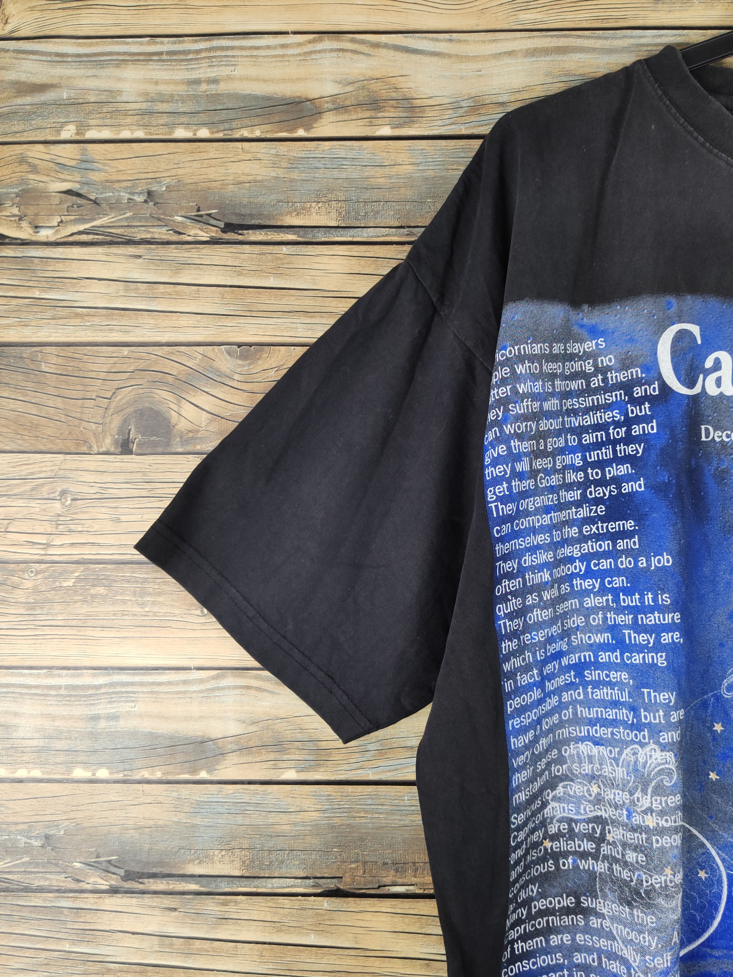 Japanese Brand DL Le Bieu Capricon Black Short Sleeve T-shirt #1165 Size US XXL / EU 58 / 5 - 5 Thumbnail