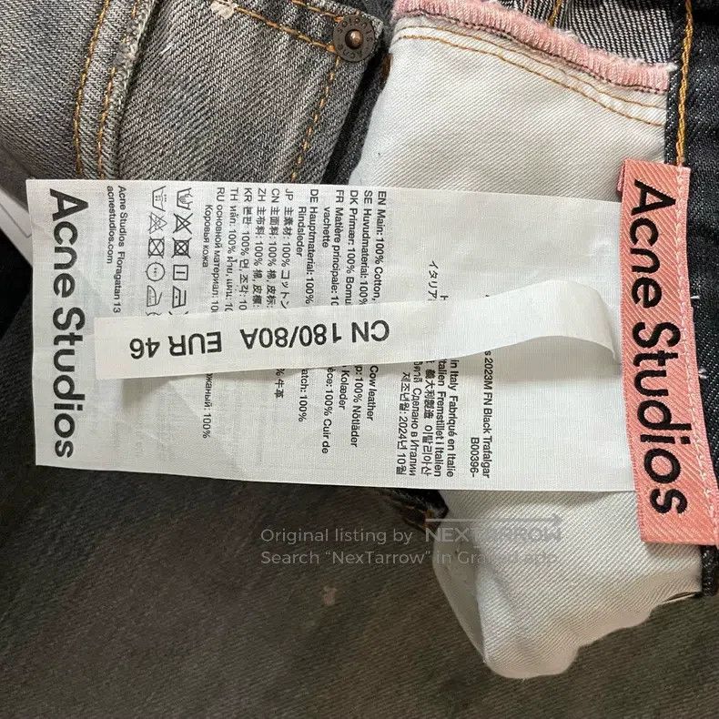 Acne Studios Acne Studios Distressed Loose Button Wide-Leg Jeans Size US 30 / EU 46 - 4 Thumbnail