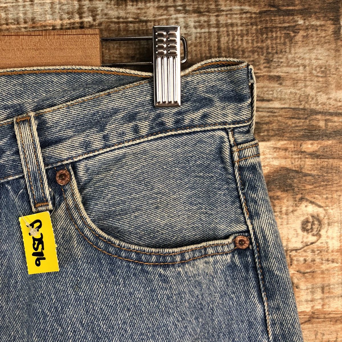 Levi's Levis 501 Blue Denim ripped vintage Pants #A2576 Size 30" / US 8 / IT 44 - 8 Thumbnail