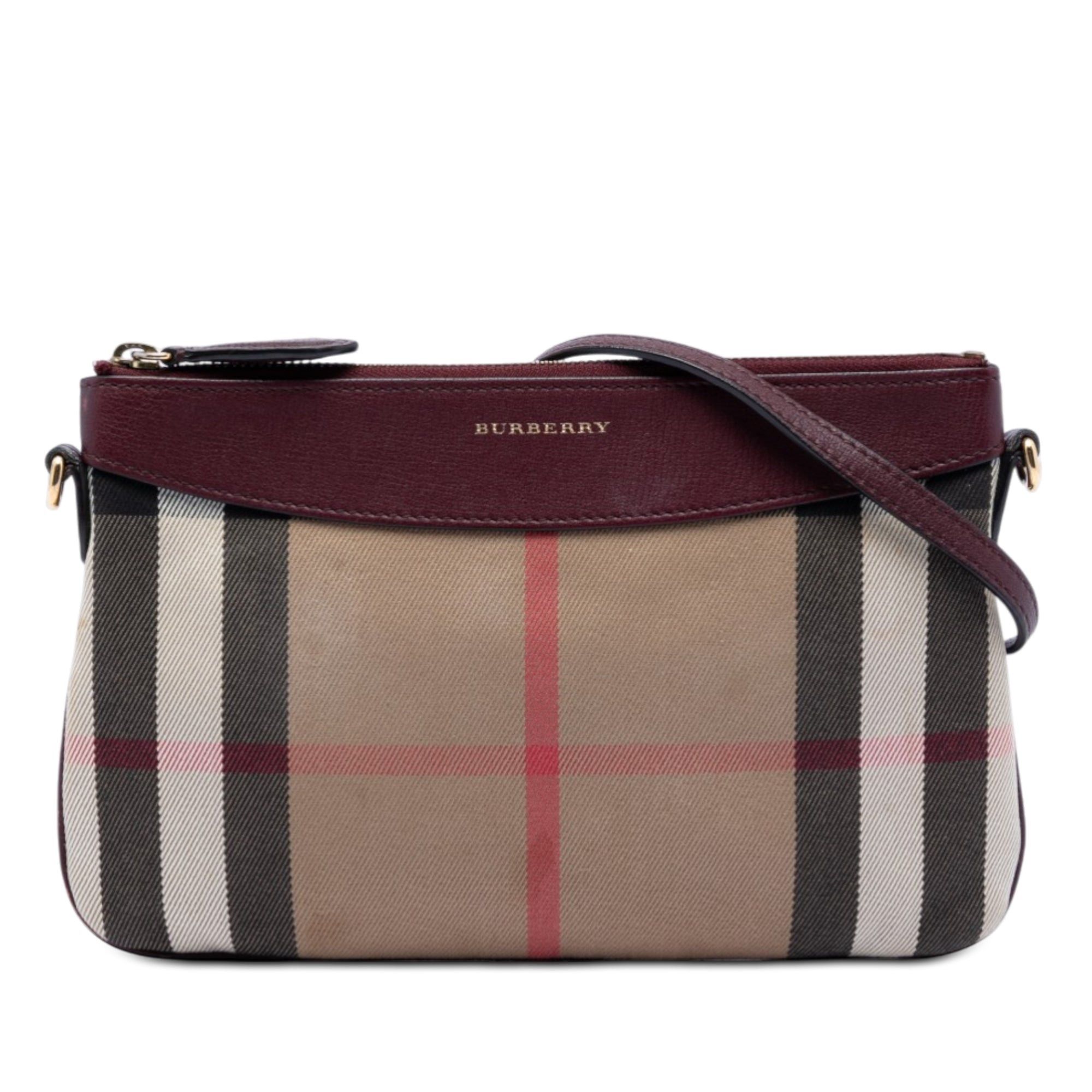 Burberry Mega Check Canvas Derby Peyton Crossbody Size ONE SIZE - 1 Thumbnail