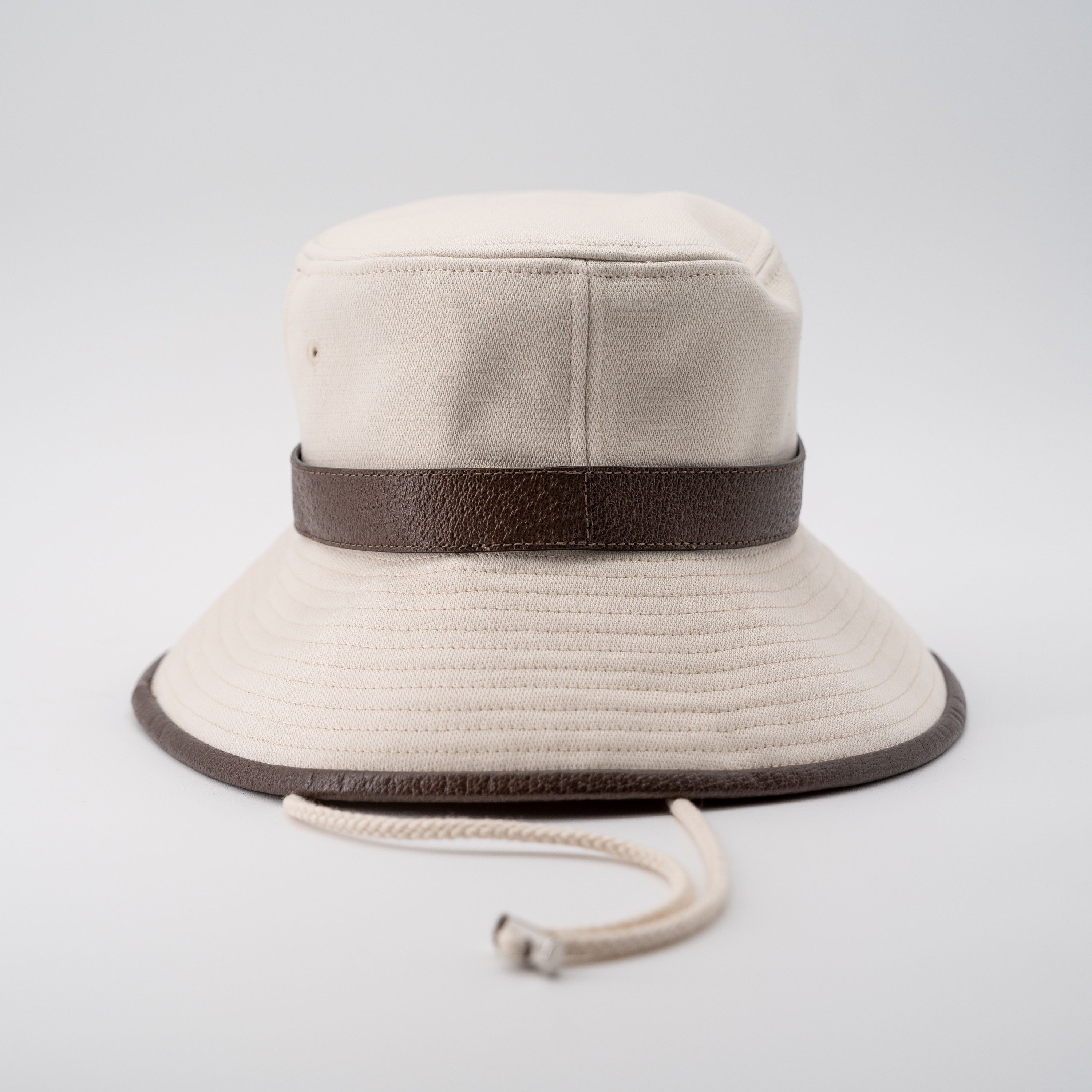 Gucci size S - Gucci Cotton Bucket Hat With Chin Strap Leather Size ONE SIZE - 4 Thumbnail
