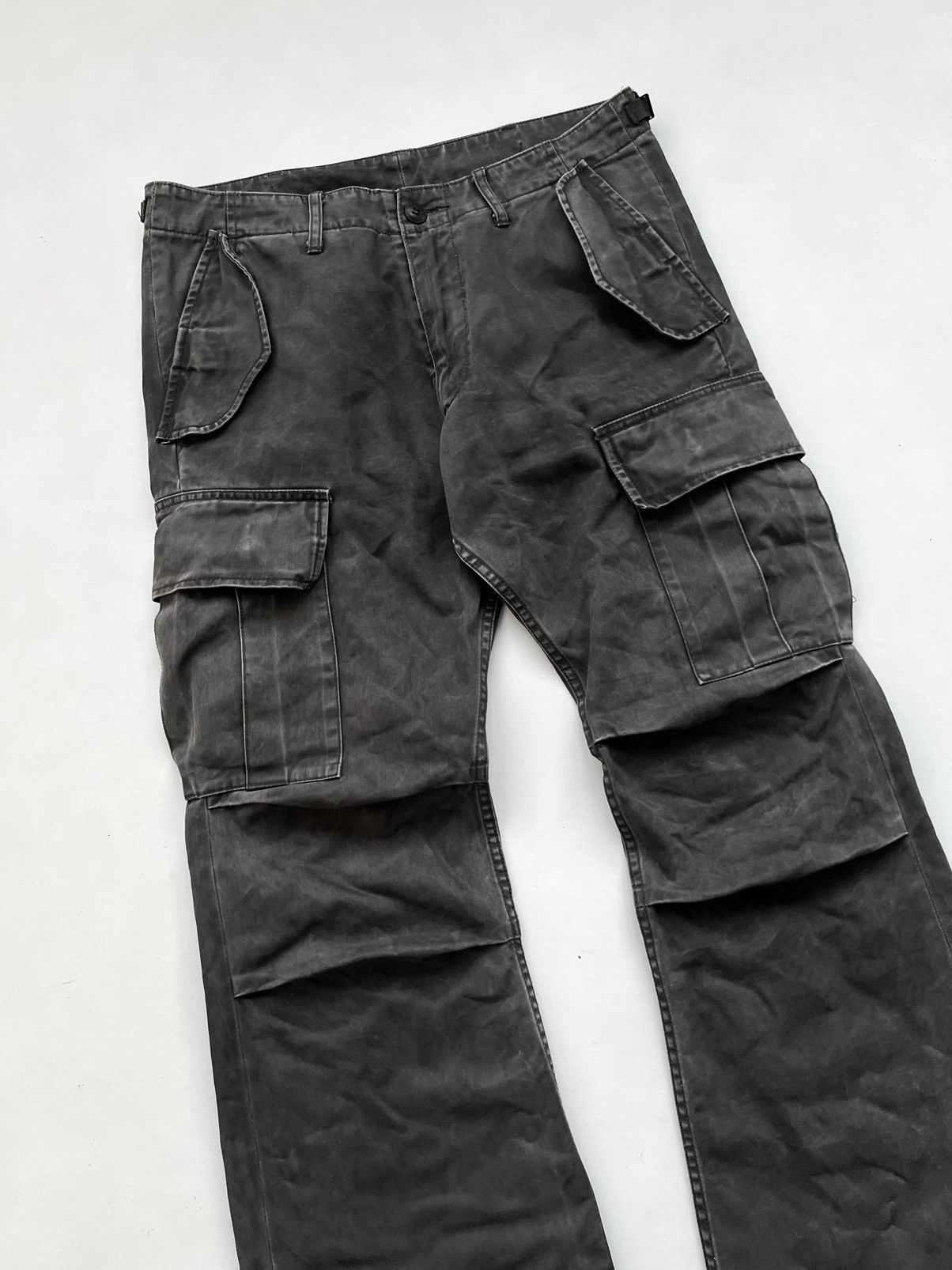 Attachment 🔥Attachment Kazuyuki Kumagai Heavy Twill Canvas Flared Pants Size US 30 / EU 46 - 4 Thumbnail