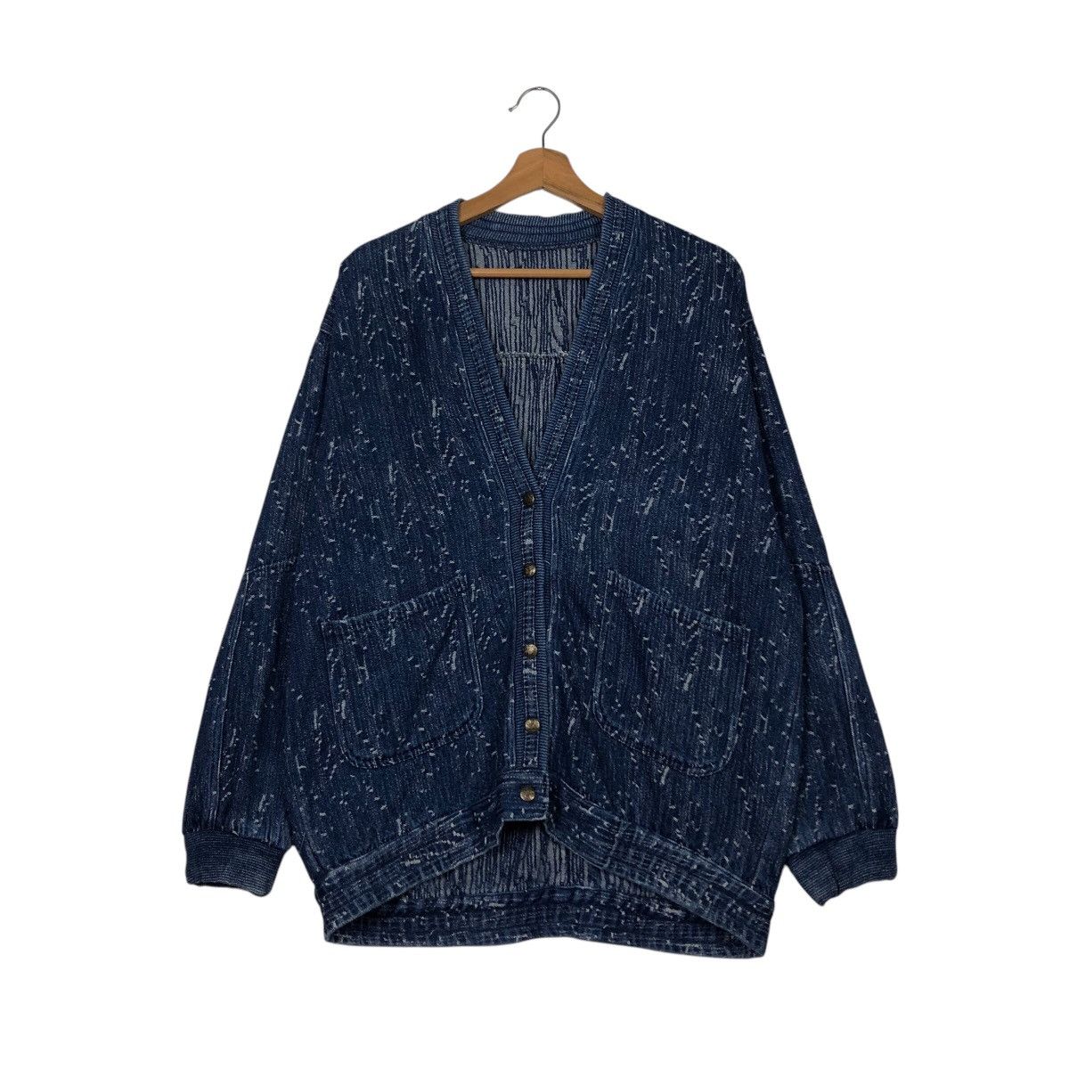 Japanese Brand 📌Vintage Indigo Denim Jacket Unbranded Japan Issey Miyake Size US M / EU 48-50 / 2 - 2 Thumbnail