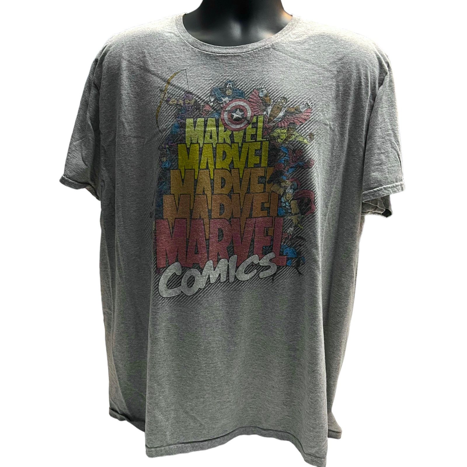 Marvel Comics Vintage Retro Marvel Comics All Characters Gray T-Shirt Size US XXL / EU 58 / 5 - 1 Thumbnail