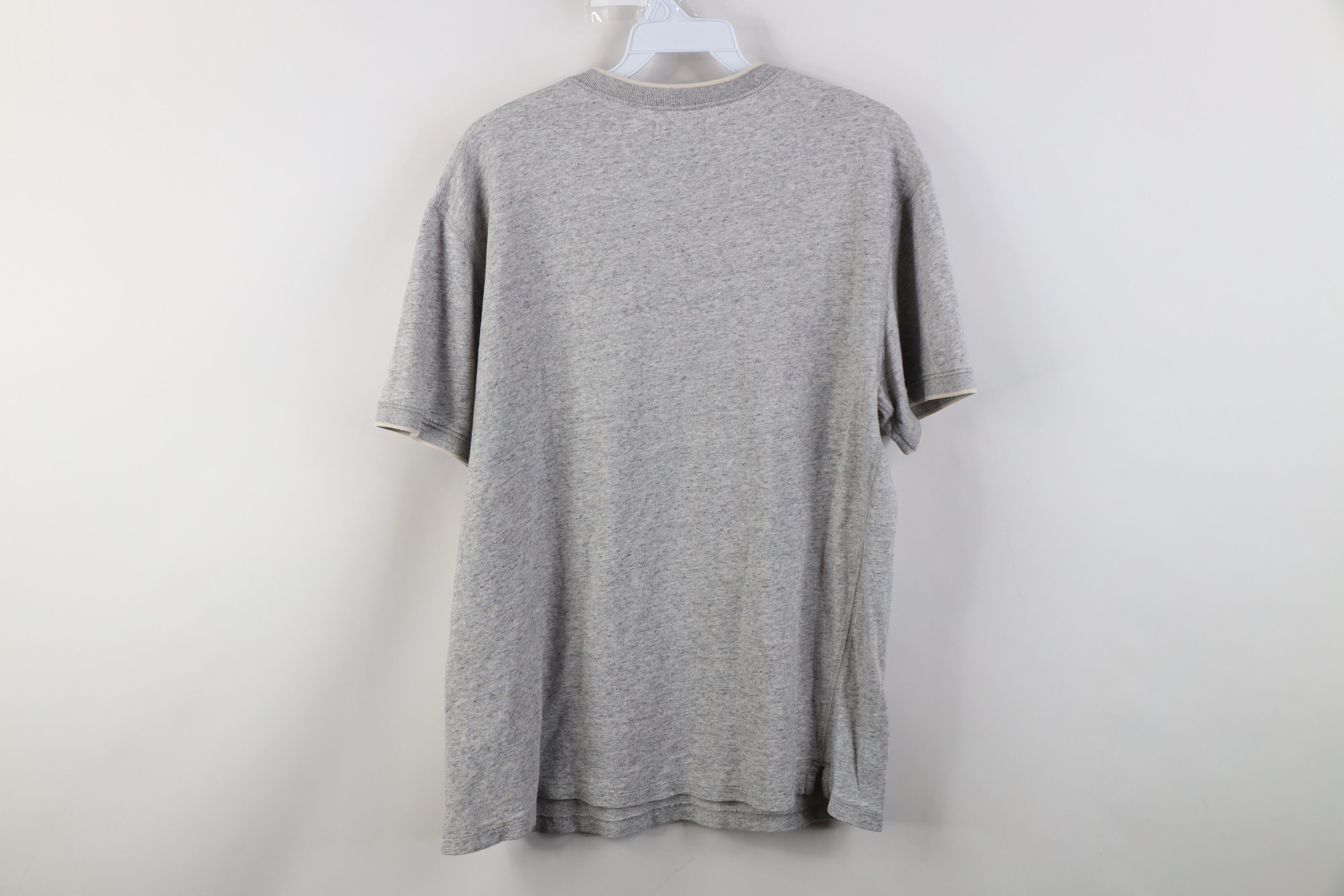 J.Crew J Crew Knit Goods Fit Jersey Cotton Knit Henley T-Shirt Gray Size US M / EU 48-50 / 2 - 9 Thumbnail