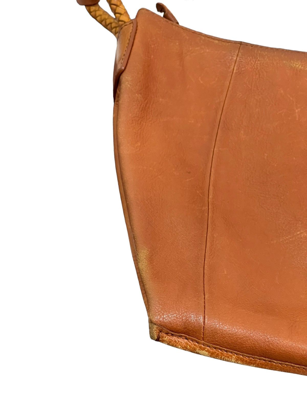 Japanese Brand Full Leather Patina Carcru Japan Cross Body Sling Bag 1🟩 Size ONE SIZE - 6 Thumbnail
