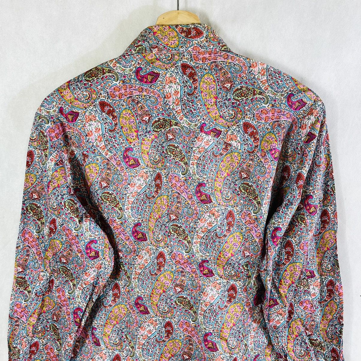agnes b. Agnes B Homme Paris Paisley Psychedelic Pearl Snap Shirt Size US S / EU 44-46 / 1 - 6 Thumbnail