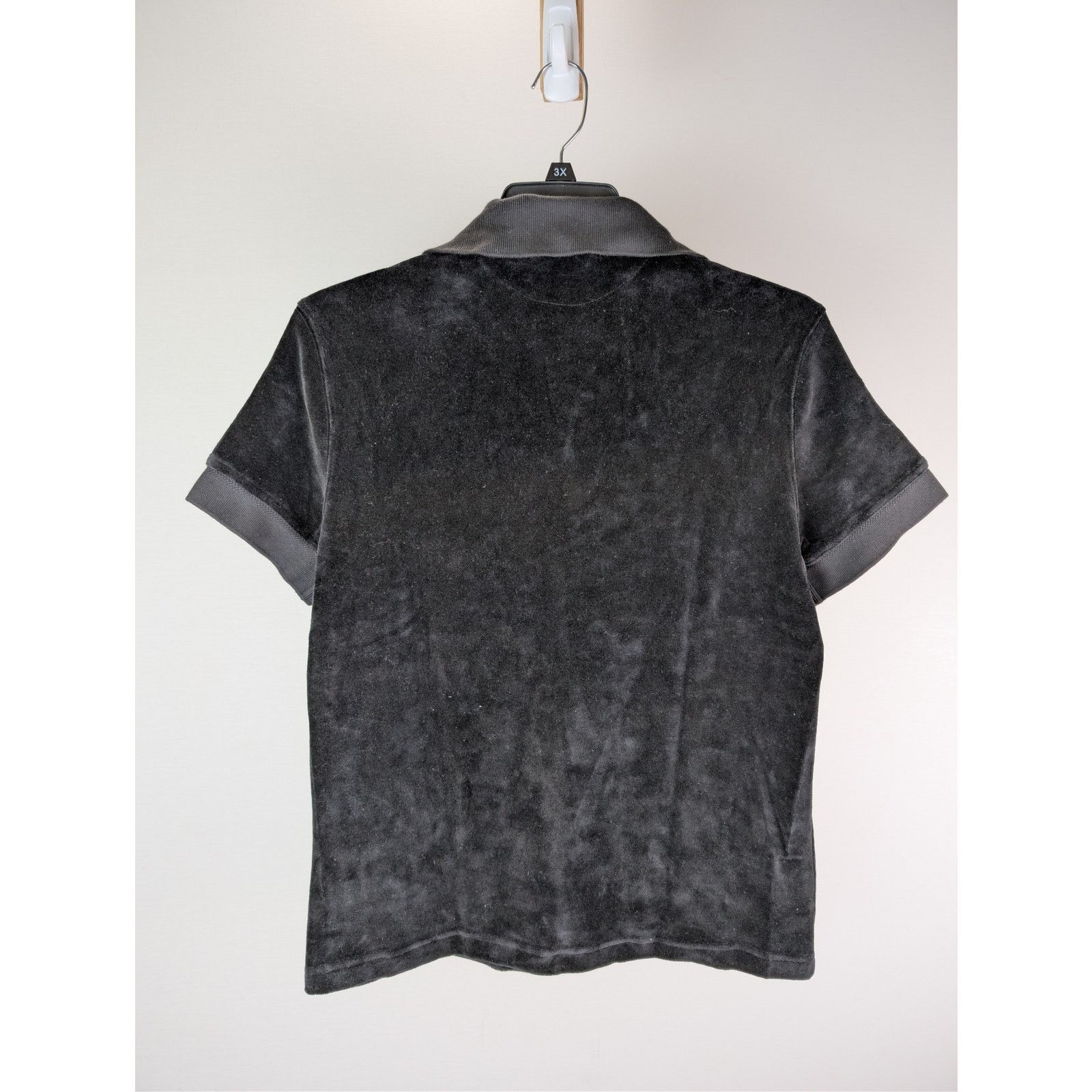 Tom Ford o1rshd1 CC20 Black Modal Velour Polo Shirt in Black Size US M / EU 48-50 / 2 - 15 Thumbnail