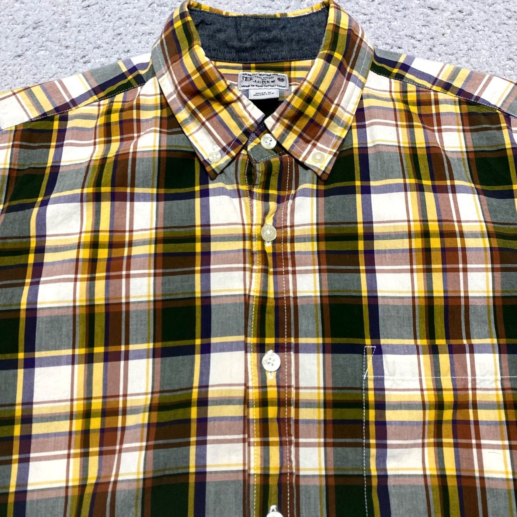 J.Crew J. Crew Mens Medium Multicolor Plaid Long Sleeve Button-Down Shirt 100% Cotton Size US M / EU 48-50 / 2 - 5 Thumbnail