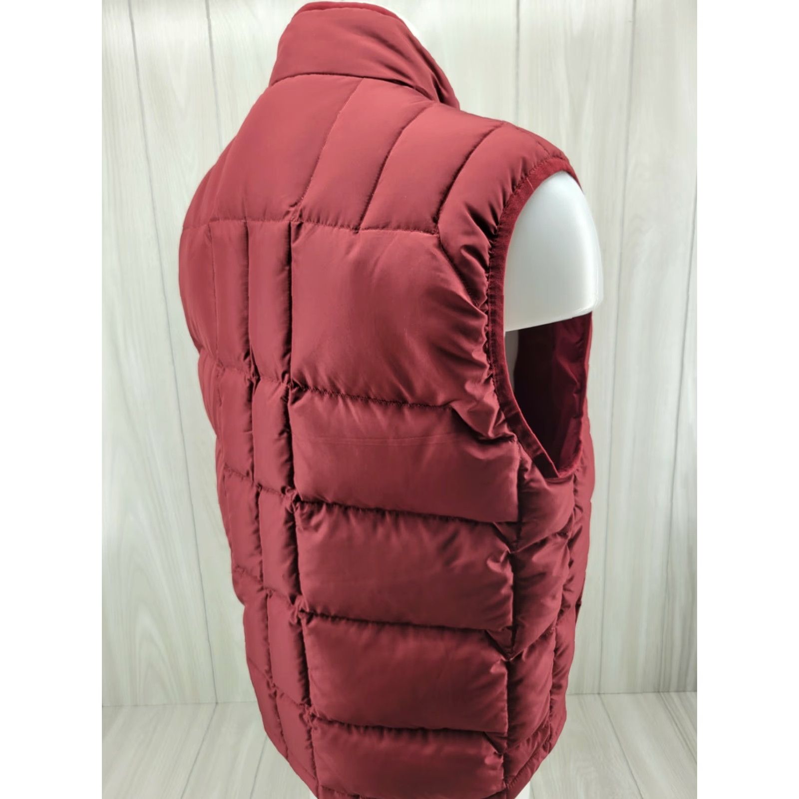 Vintage Cabela's Mens LARGE Premier Northern Goose Down Maroon/ Red Puffer Vest 650 Fill Size US L / EU 52-54 / 3 - 6 Thumbnail