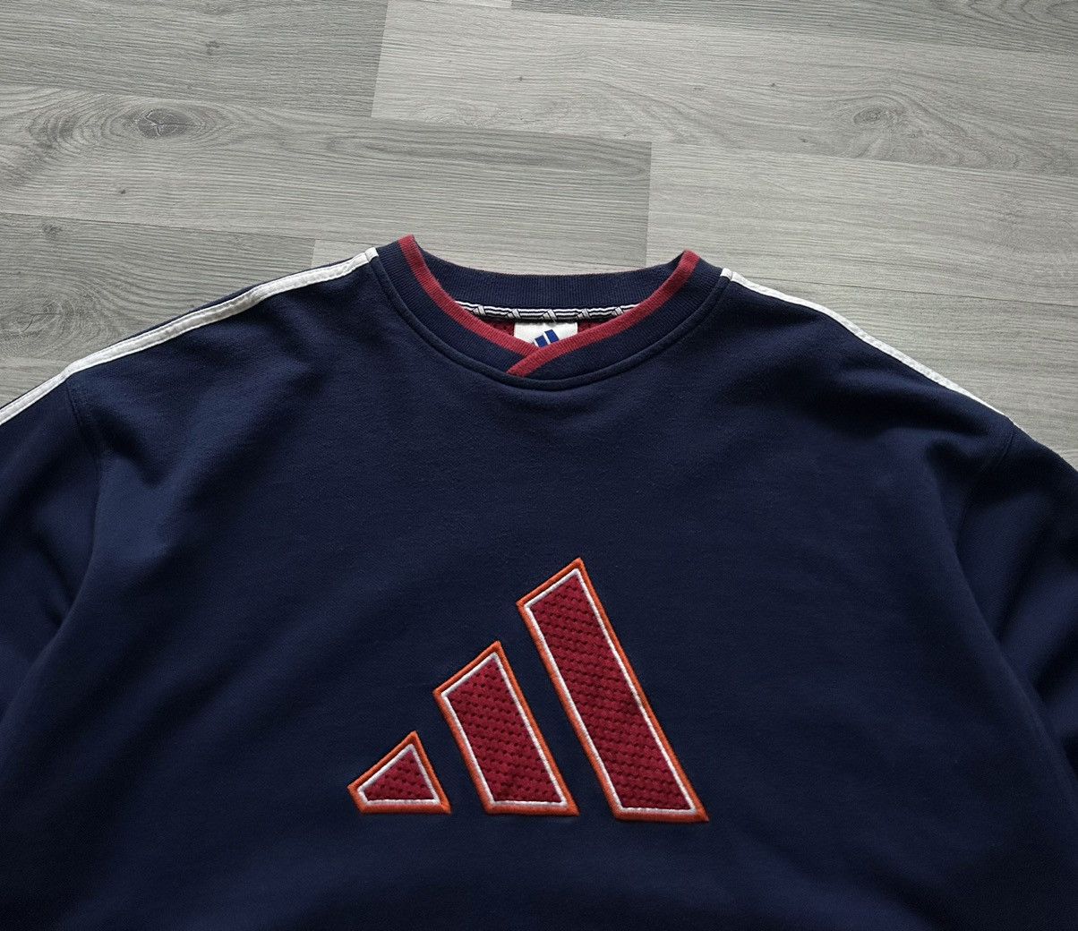 Adidas Vintage oversize sweatshirt Adidas 90s big logo Size US L / EU 52-54 / 3 - 4 Thumbnail