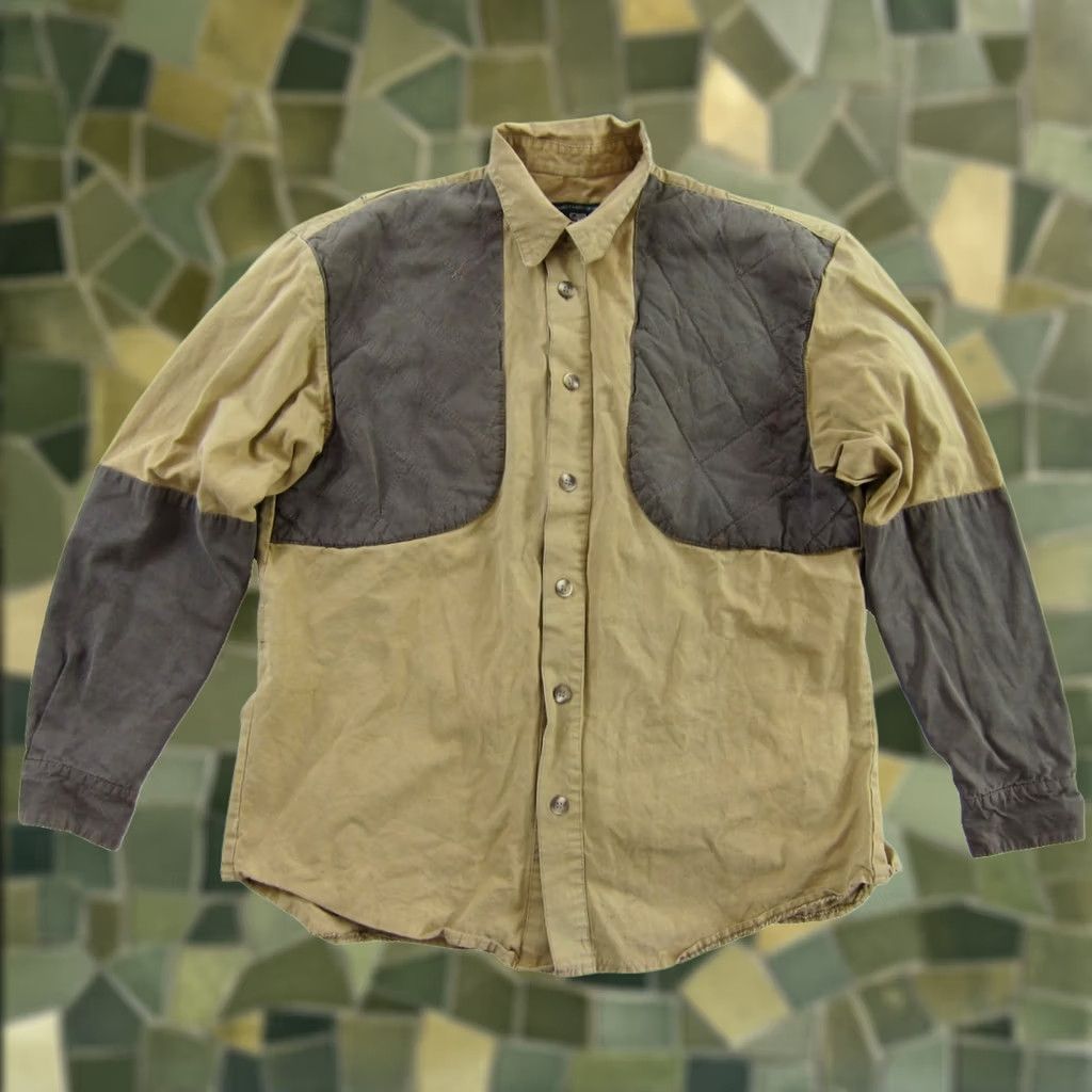 Orvis VTG Orvis Shirt Long Sleeve Button-Up Cotton Canvas Quilted Patch Made In Australia M Brown Mens Size US M / EU 48-50 / 2 - 1 Thumbnail