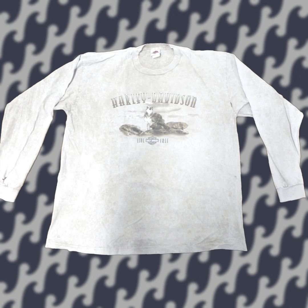 Harley Davidson VINTAGE Harley-Davidson T-shirt Mens Regular 2XL Gray California Motorcycle Michael’s H-D Cotati Distressed Shirt Size US XXL / EU 58 / 5 - 1 Thumbnail
