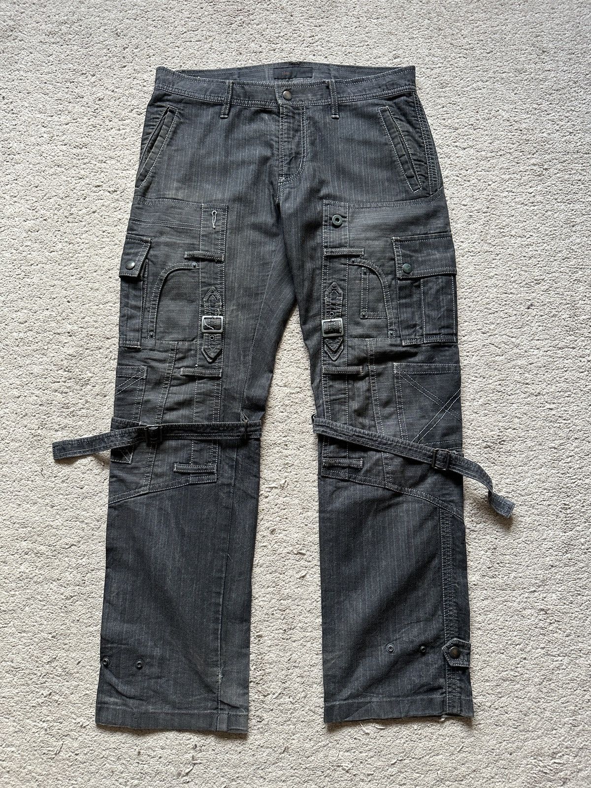Kiminori Morishita 2000s Halb Waist Knee cargo Pant Size US 32 / EU 48 - 7 Thumbnail