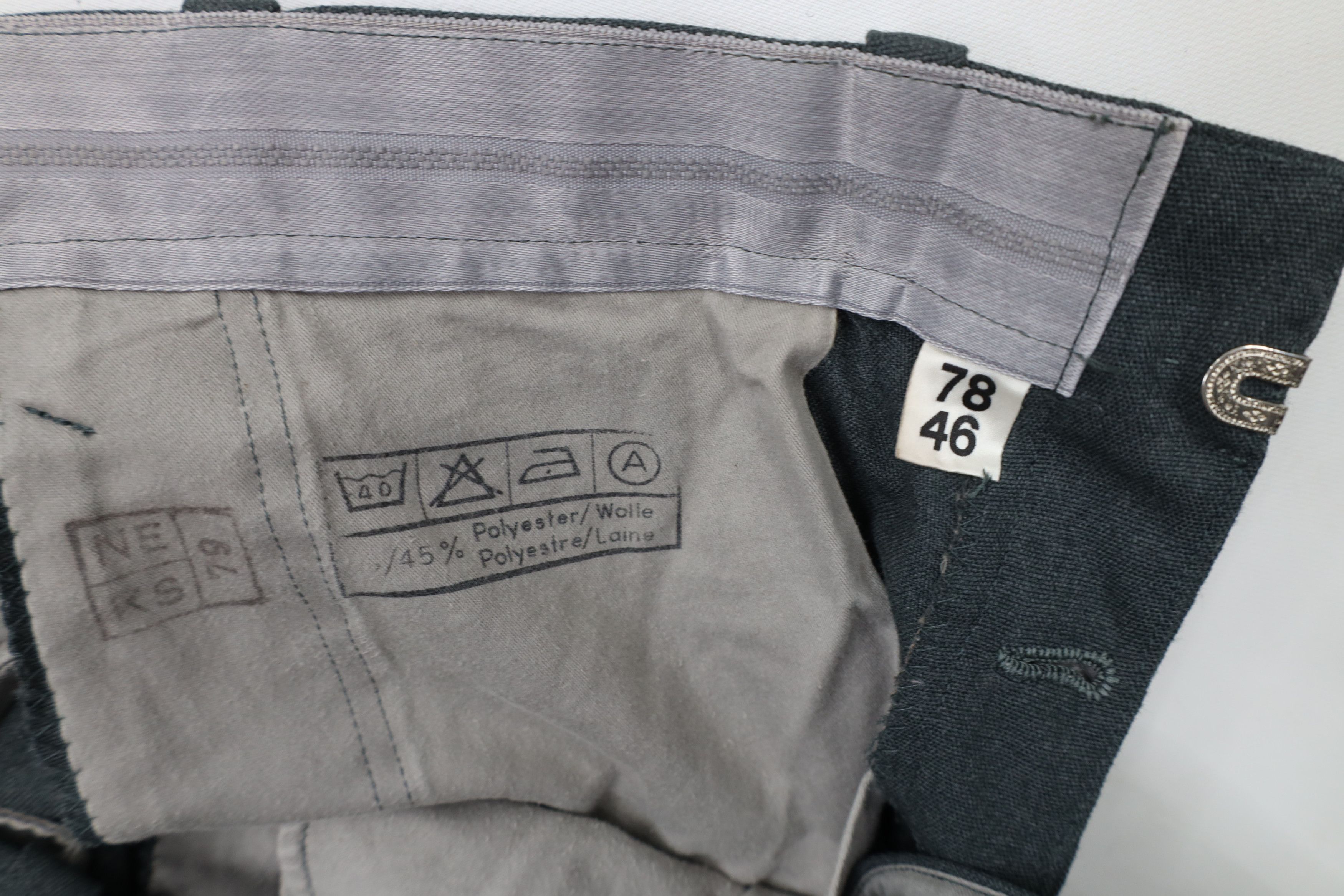 Vintage Vintage 70s Military Heavyweight Wool Button Wide Leg Pants Size US 34 / EU 50 - 8 Thumbnail