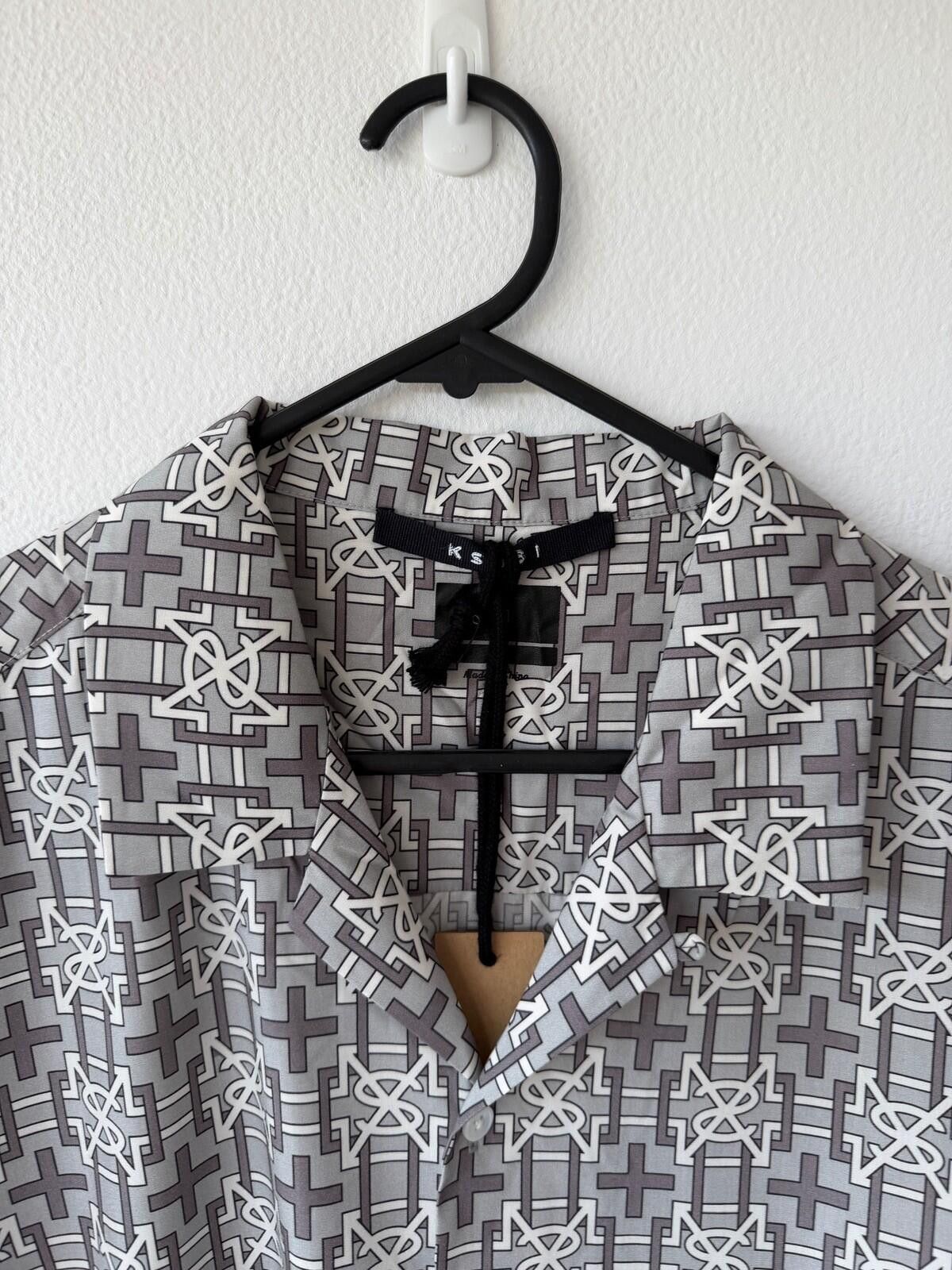 Ksubi new ksubi medium short sleeve resort shirt plus grey logo Size US M / EU 48-50 / 2 - 4 Thumbnail
