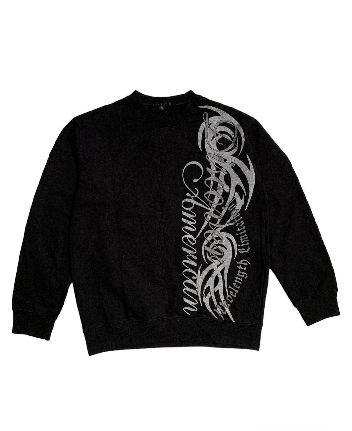 image of Kmrii x Yasuyuki Ishii Tribal Tatto Sweatshirts in Black, Men's (Size Medium)