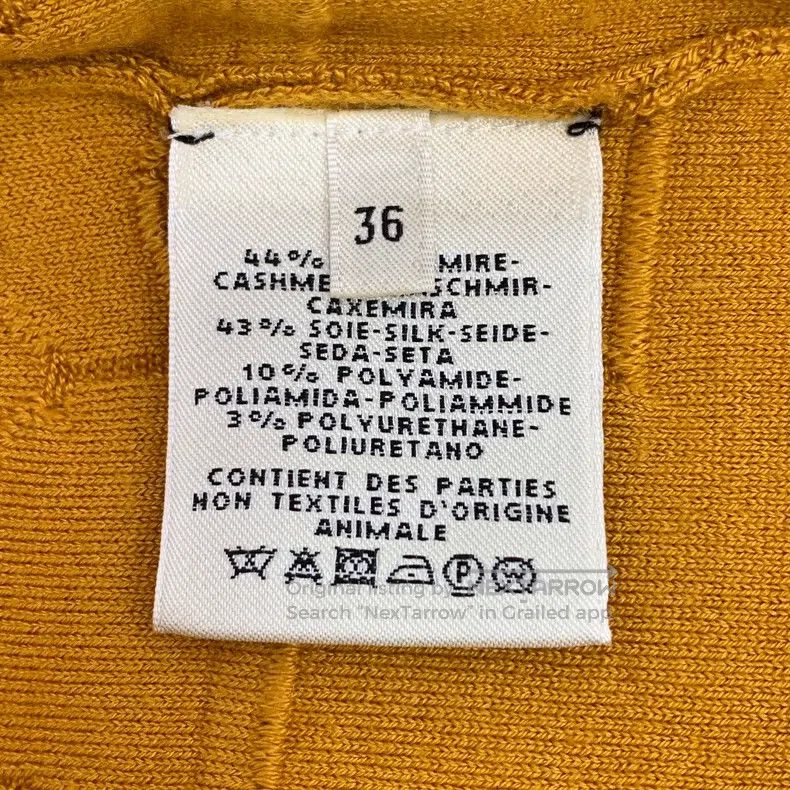 Hermes Hermes Orange stirrup buckle jacquard cashmere round-neck Size XS / US 0-2 / IT 36-38 - 6 Thumbnail