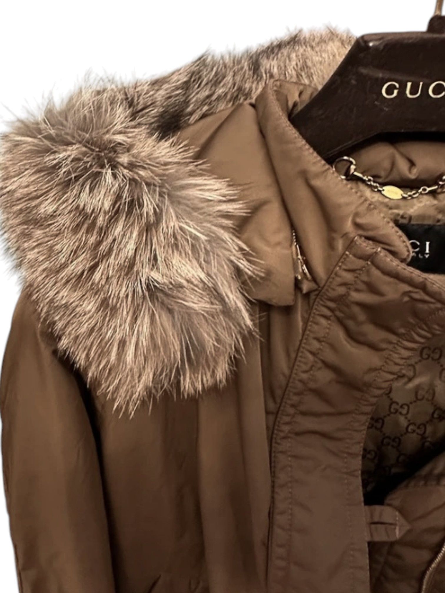 Gucci Gucci Goose Down Bomber Jacket with Blue Fox Fur Trim Size S / US 4 / IT 40 - 16 Thumbnail