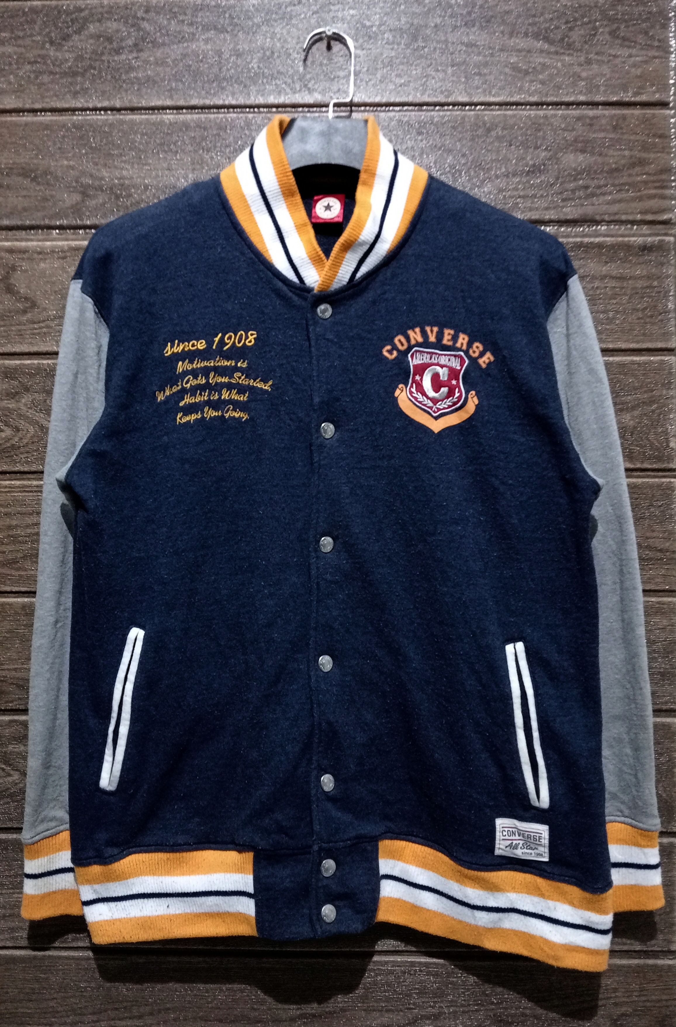 Converse Vintage Converse All Star America's Original Varsity Jacket Size US L / EU 52-54 / 3 - 1 Thumbnail