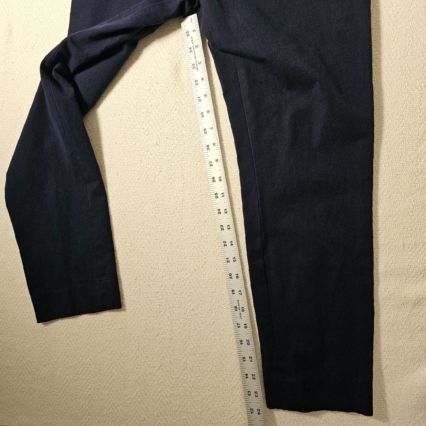 Banana Republic VINTAGE? (No) Banana Republic Sloan Pants Women 10 Dress Pants Flat Front Mid Rise Navy Blue Straight Leg Size 10 Regular Size 32" / US 10 / IT 46 - 7 Thumbnail