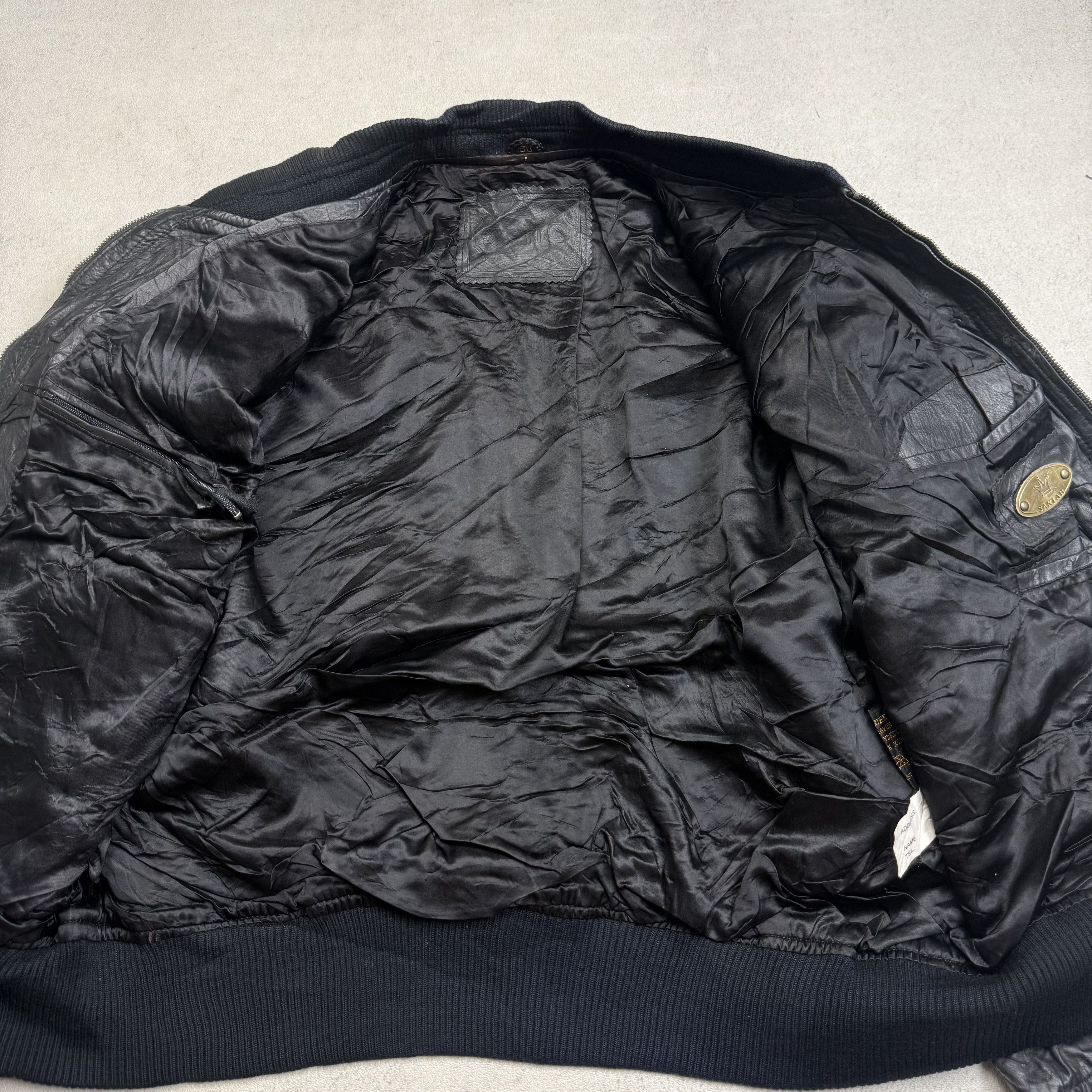 Genuine Leather Vintage SAKI AB Genuine Leather Jacket Size US M / EU 48-50 / 2 - 6 Thumbnail