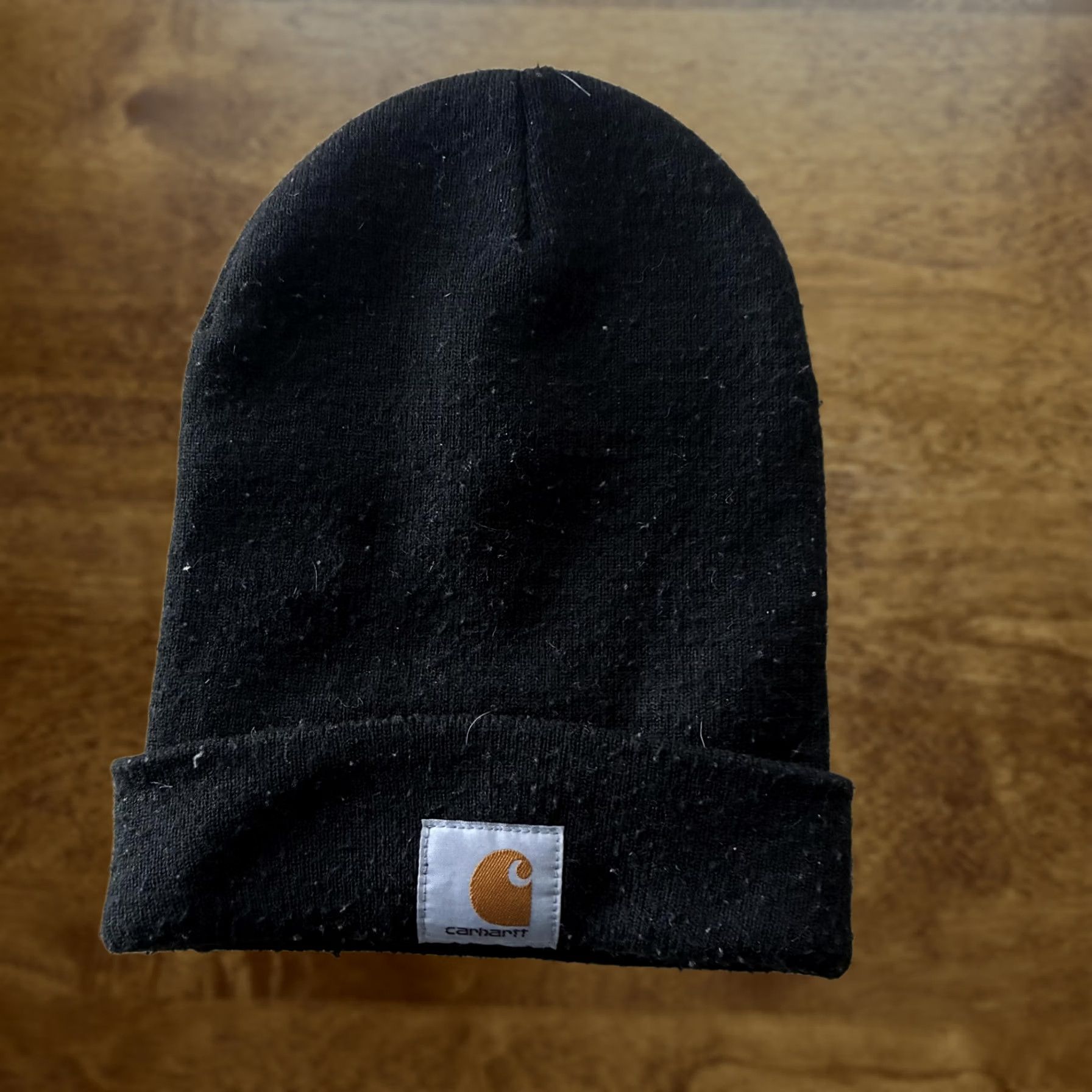 Carhartt Carhartt Beanie Hat Mens One Size Black Acrylic Knit Stretch Winter Workwear Size ONE SIZE - 1 Thumbnail