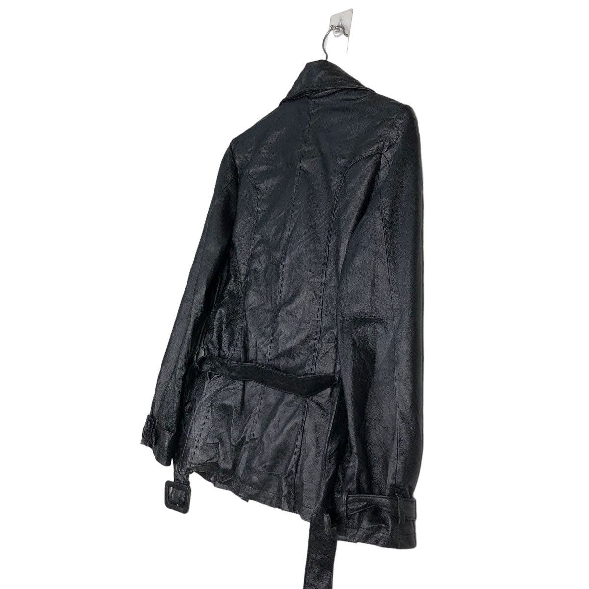 Japanese Brand 🔥Biker Leather Jacket Soft Parachute Design Chest Mania Size US M / EU 48-50 / 2 - 10 Thumbnail