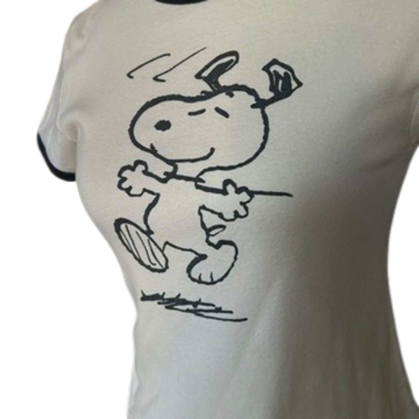 Peanuts Vintage 90s Snoopy Peanuts Ringer Tee Medium Size M / US 6-8 / IT 42-44 - 3 Thumbnail