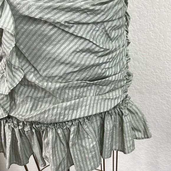Betsey Johnson VTG Betsy Johnson Ruched Striped Ruffle Sweetheart Mini Cock Size M / US 6-8 / IT 42-44 - 4 Thumbnail
