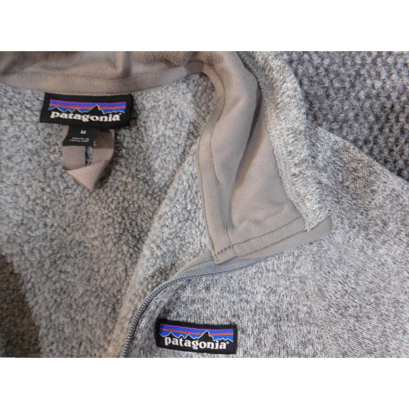 Patagonia Patagonia Sweater Womens Medium Gray 1/4 zip Outdoor Pullover Knit Logo Mock Neck Long Sleeve Regular Classic 1/4 Zip Outdoor Womens Size M / US 6-8 / IT 42-44 - 6 Thumbnail
