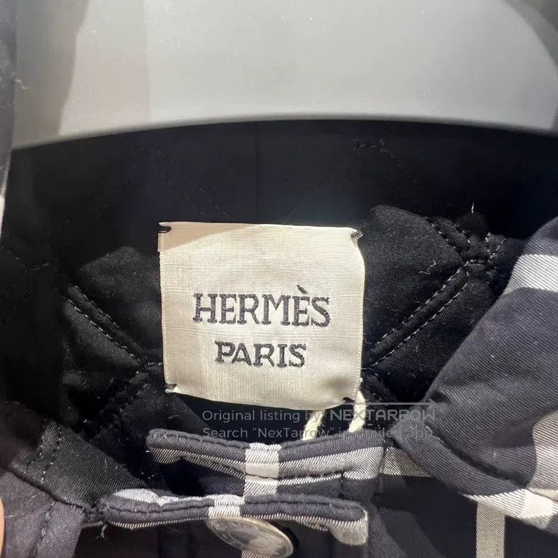Hermes Hermes Black and White Plaid Windbreaker Jacket Size XXS / US 00 / IT 34 - 3 Thumbnail