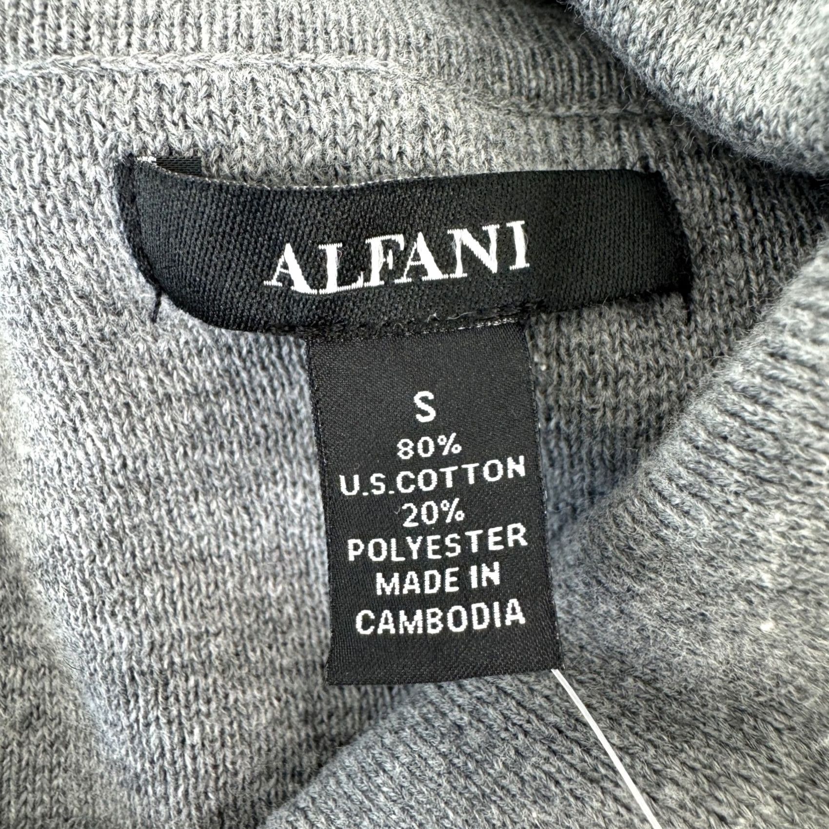 Alfani Alfani Mens Knit Button Down Shirt Jacket Cement Grey Heather Small Size US S / EU 44-46 / 1 - 3 Thumbnail