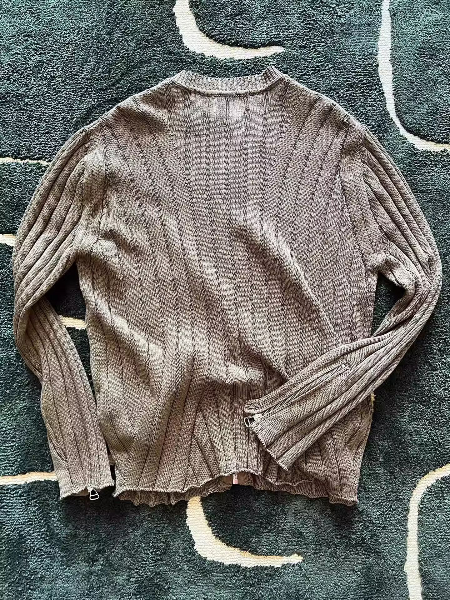 Kiko Kostadinov Kiko Kostadinov Brown Knit Cardigan Zipper Jacket Size US S / EU 44-46 / 1 - 2 Thumbnail