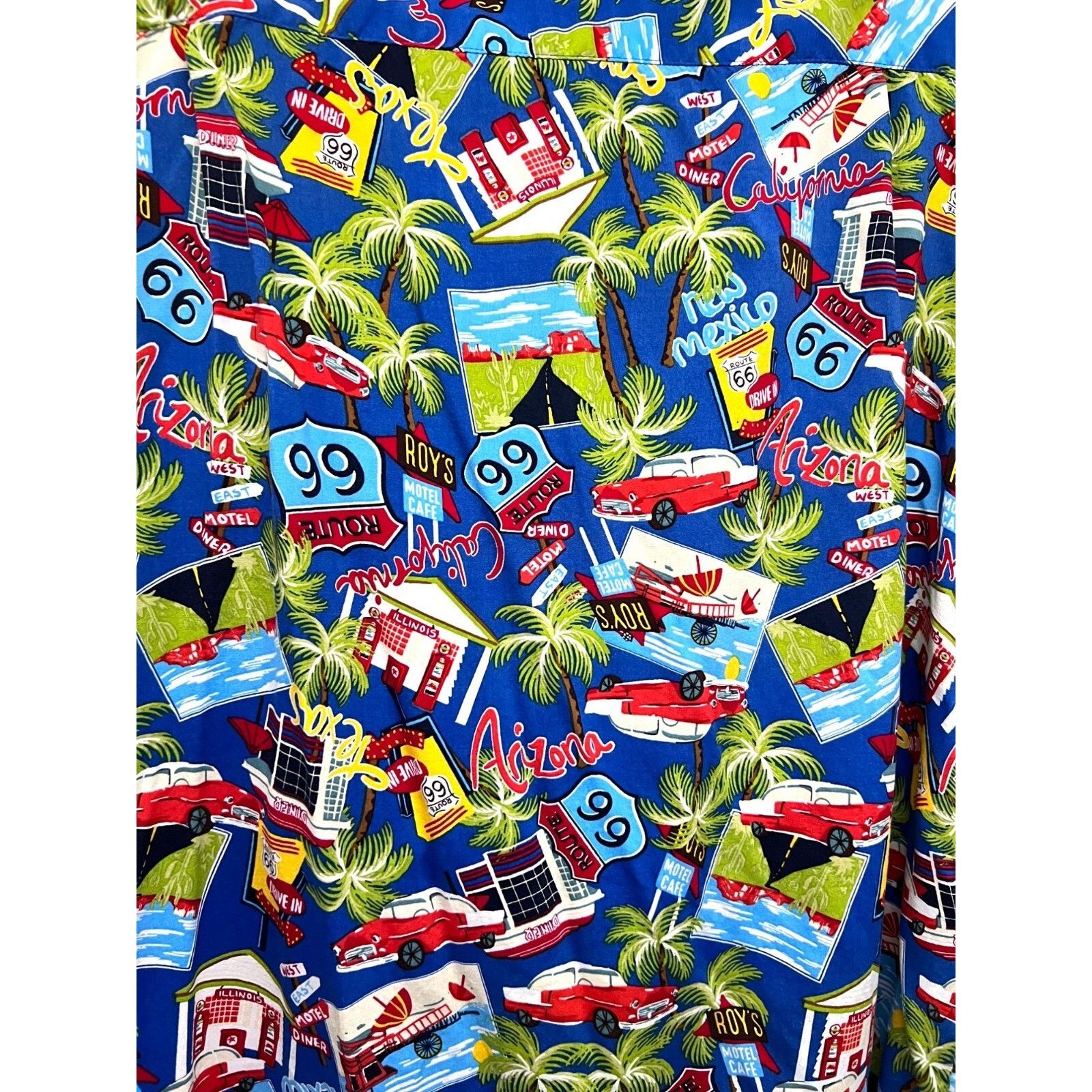 George Hawaiian Retro Route 66 All Over Print Shirt 3XL Pocket Size US XXL / EU 58 / 5 - 6 Thumbnail