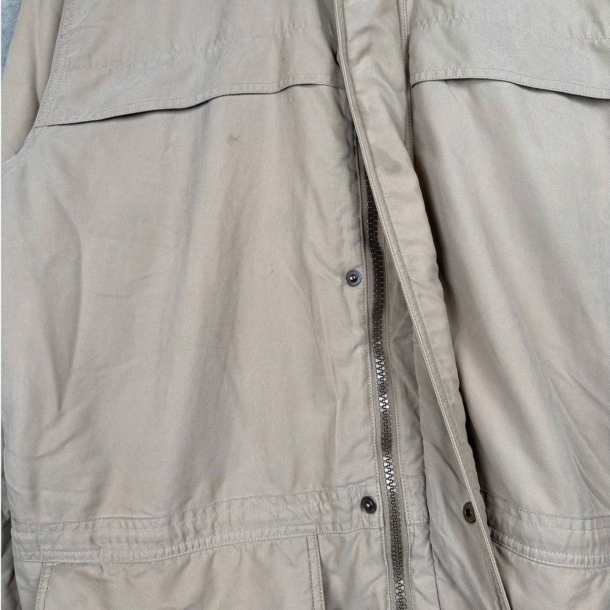 L.L. Bean × Vintage Vintage 90s LL Bean Long-Line Khaki Parka Coat L Tall Size US L / EU 52-54 / 3 - 7 Thumbnail