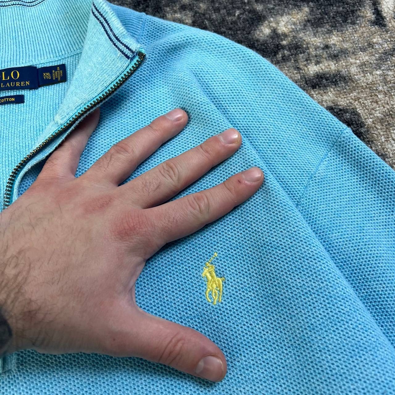 Polo Ralph Lauren Polo Ralph Lauren Luxury Y2K Quarter Zip Up Sweater Size US XXL / EU 58 / 5 - 4 Thumbnail