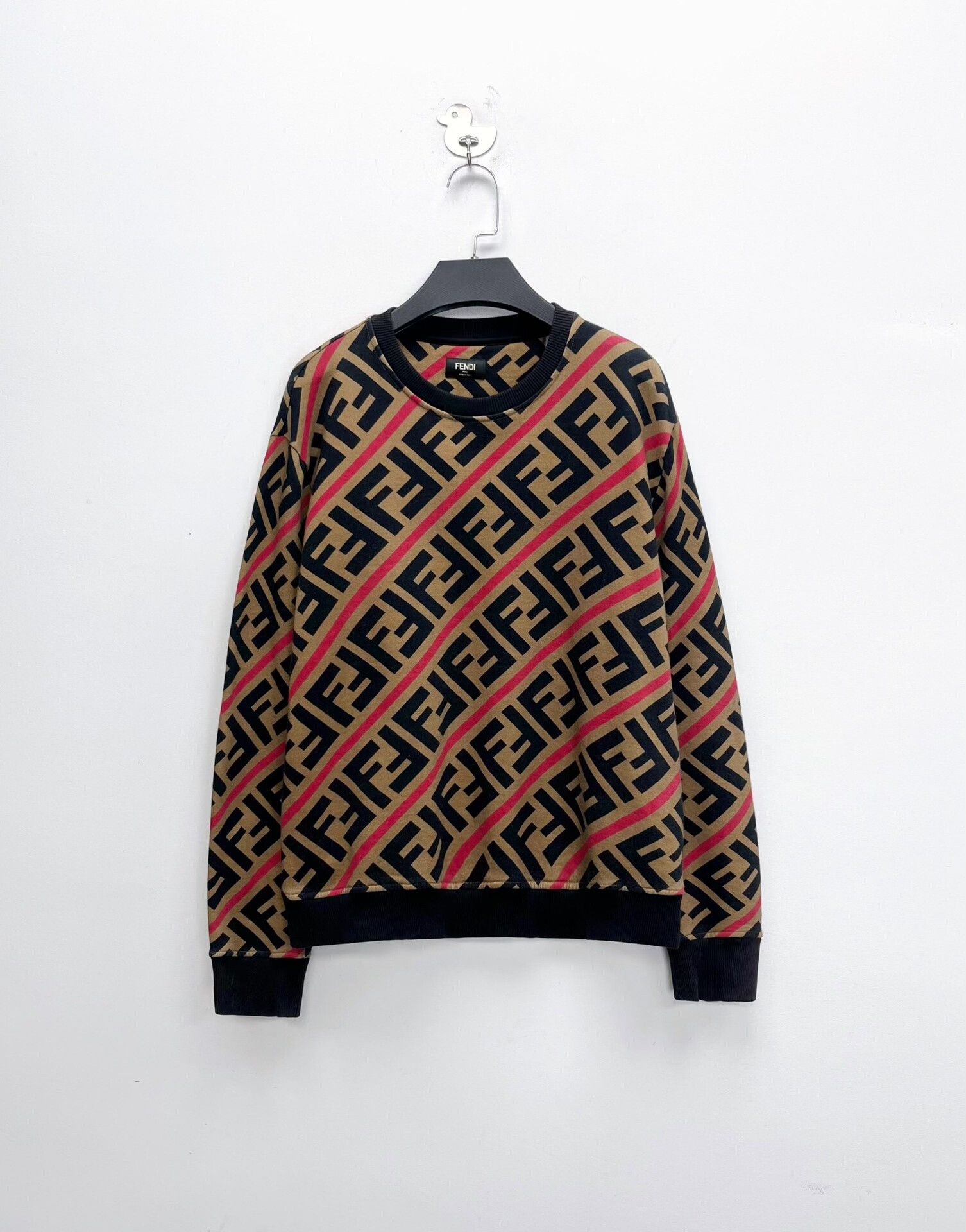 Fendi Fendi FF Diagonal Logo Sweatshirt Size US M / EU 48-50 / 2 - 1 Thumbnail