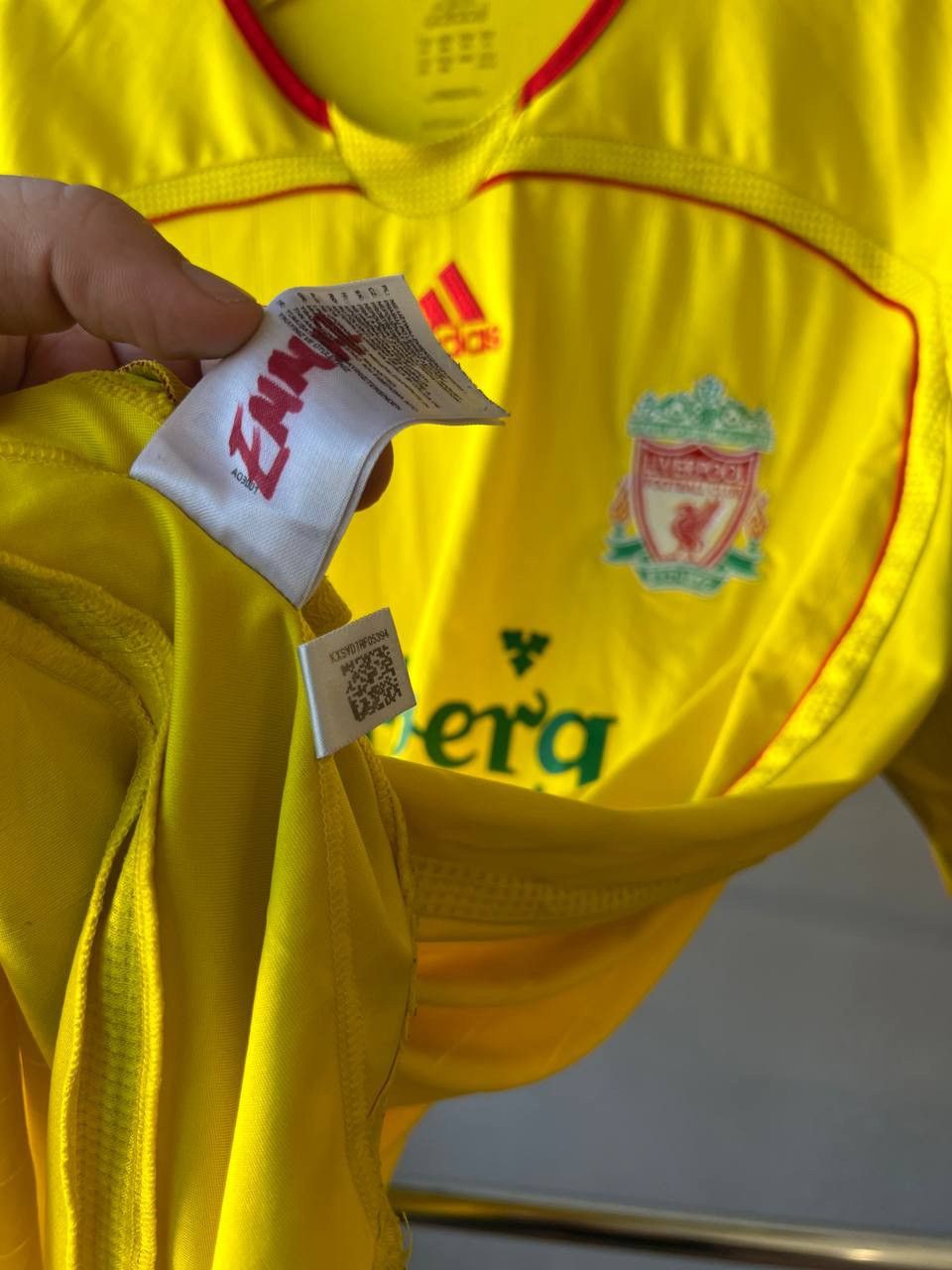 Adidas 2006/07 LIVERPOOL AWAY SOCCER JERSEY FOOTBALL SHIRT ADIDAS Size US XXL / EU 58 / 5 - 13 Thumbnail
