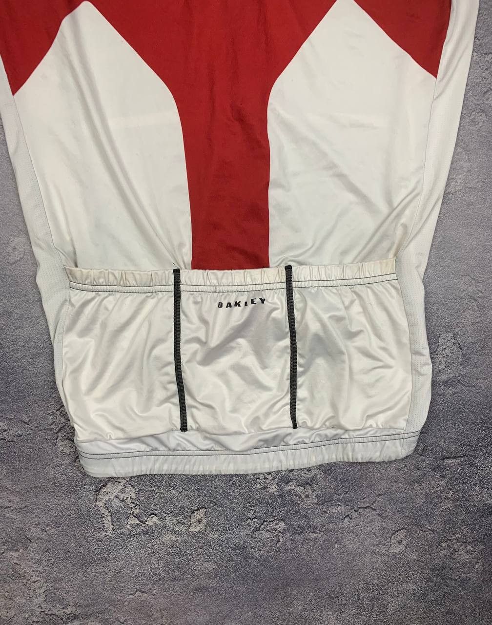 Oakley Oakley Men's Cycling Jersey Bike Shirt Red Black White Size US L / EU 52-54 / 3 - 14 Thumbnail