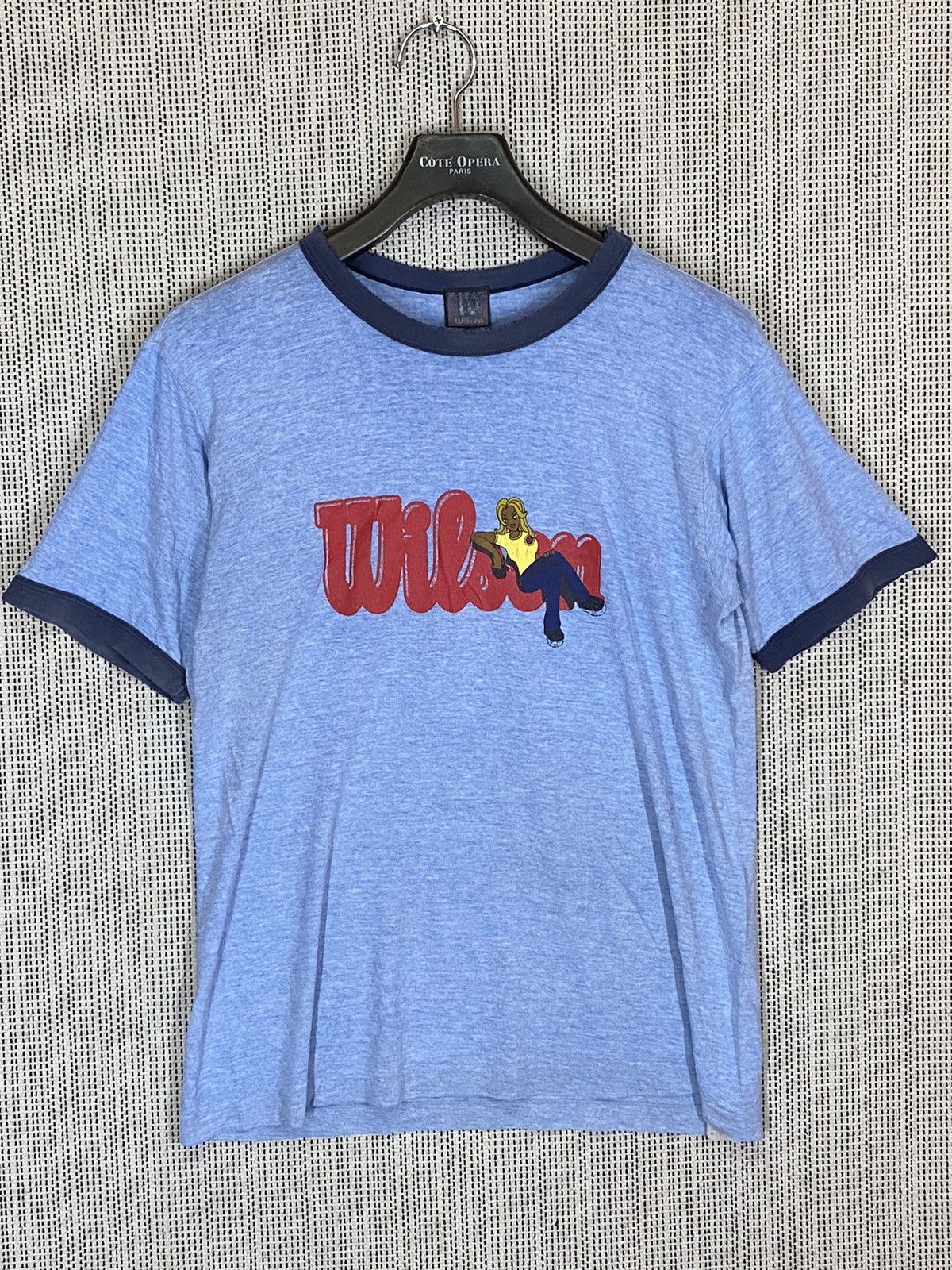 Japanese Brand × Vintage × Wilson 🔥Vintage wilson tshirt ringer distressed Size US M / EU 48-50 / 2 - 1 Thumbnail