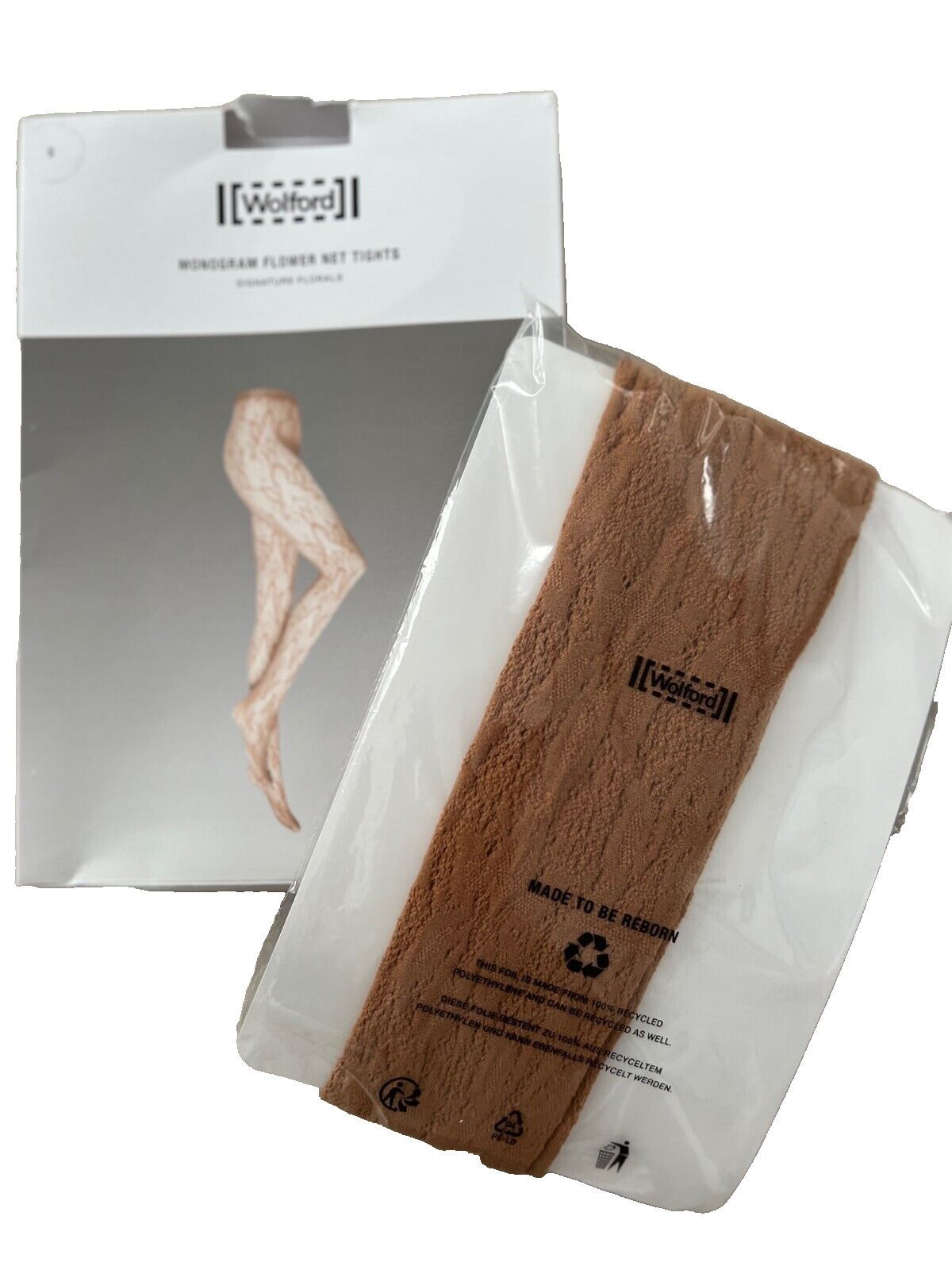 FALKE Wolford Monogram Flower Net Tights 19365 Lion ( S ) Size ONE SIZE - 1 Thumbnail