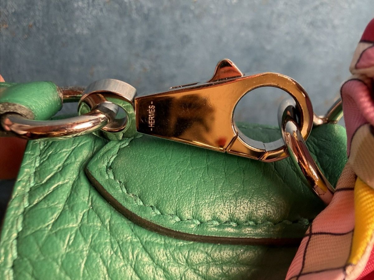 Hermes Kelly Bag 28 Clemence Leather Stamp A Vert Vertigo Size ONE SIZE - 17 Thumbnail