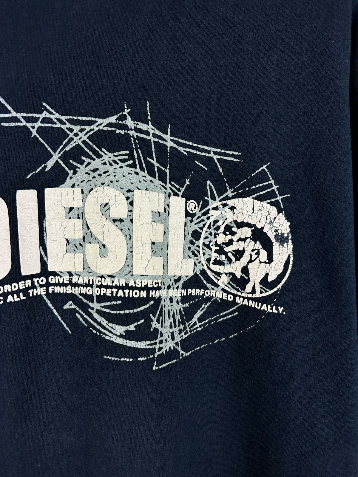 Diesel Vintage Diesel Big Logo Double Sided T-Shirt Size US L / EU 52-54 / 3 - 5 Thumbnail