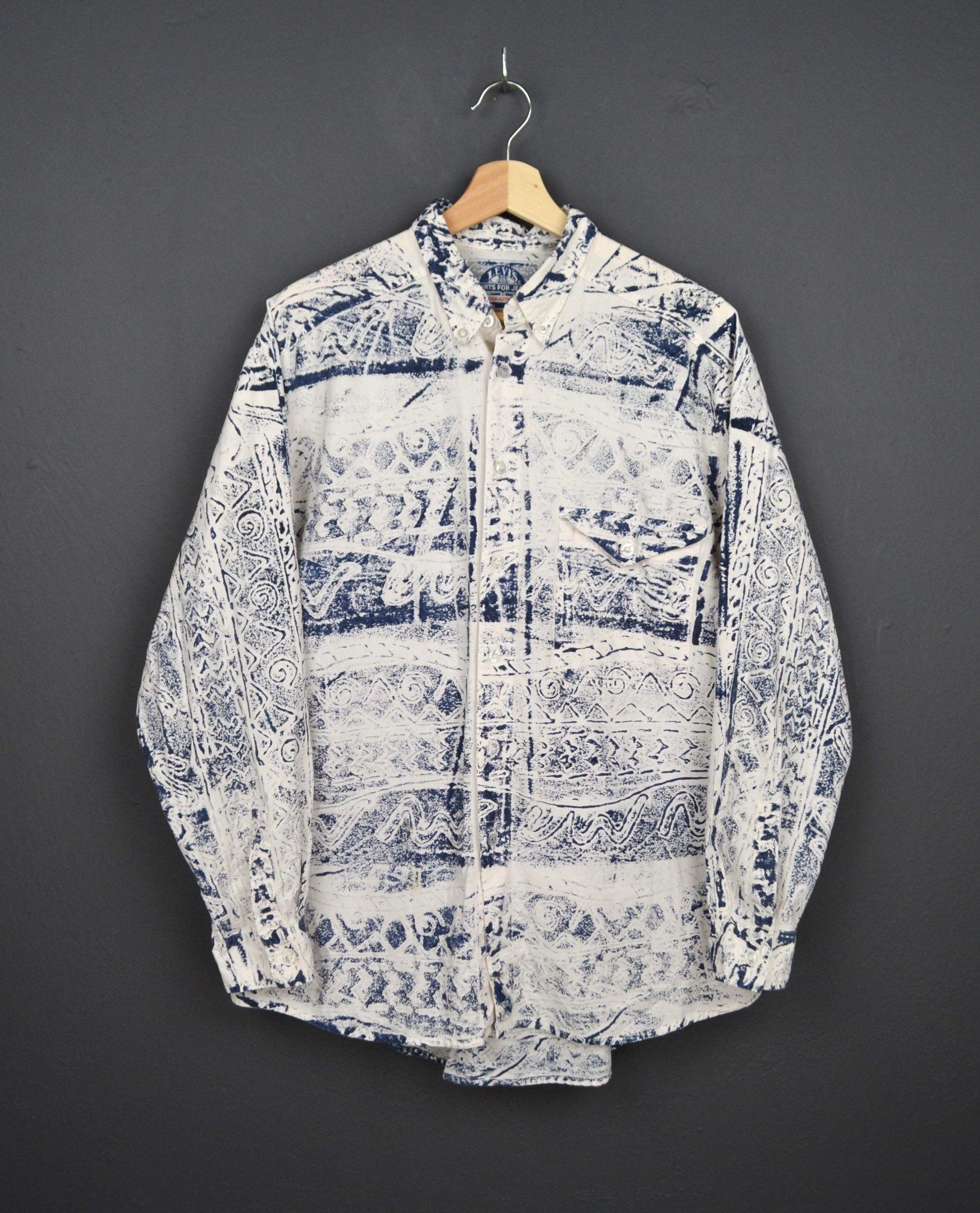 Levi's Levi's Vintage 90s Aztec or Hawaiian AOP Printed shirt M Size US M / EU 48-50 / 2 - 2 Thumbnail